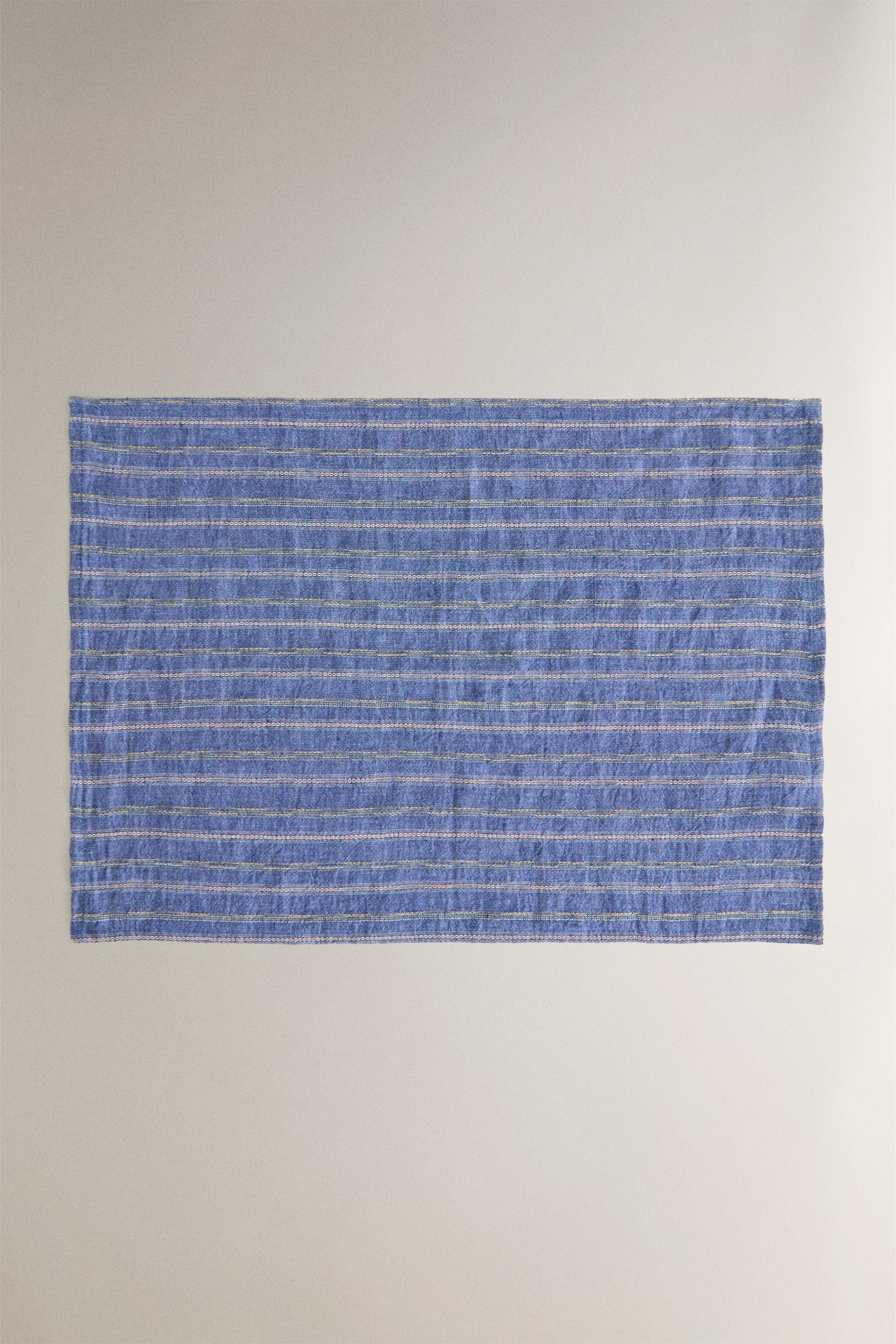 STRIPED LINEN PLACEMAT Zarahome