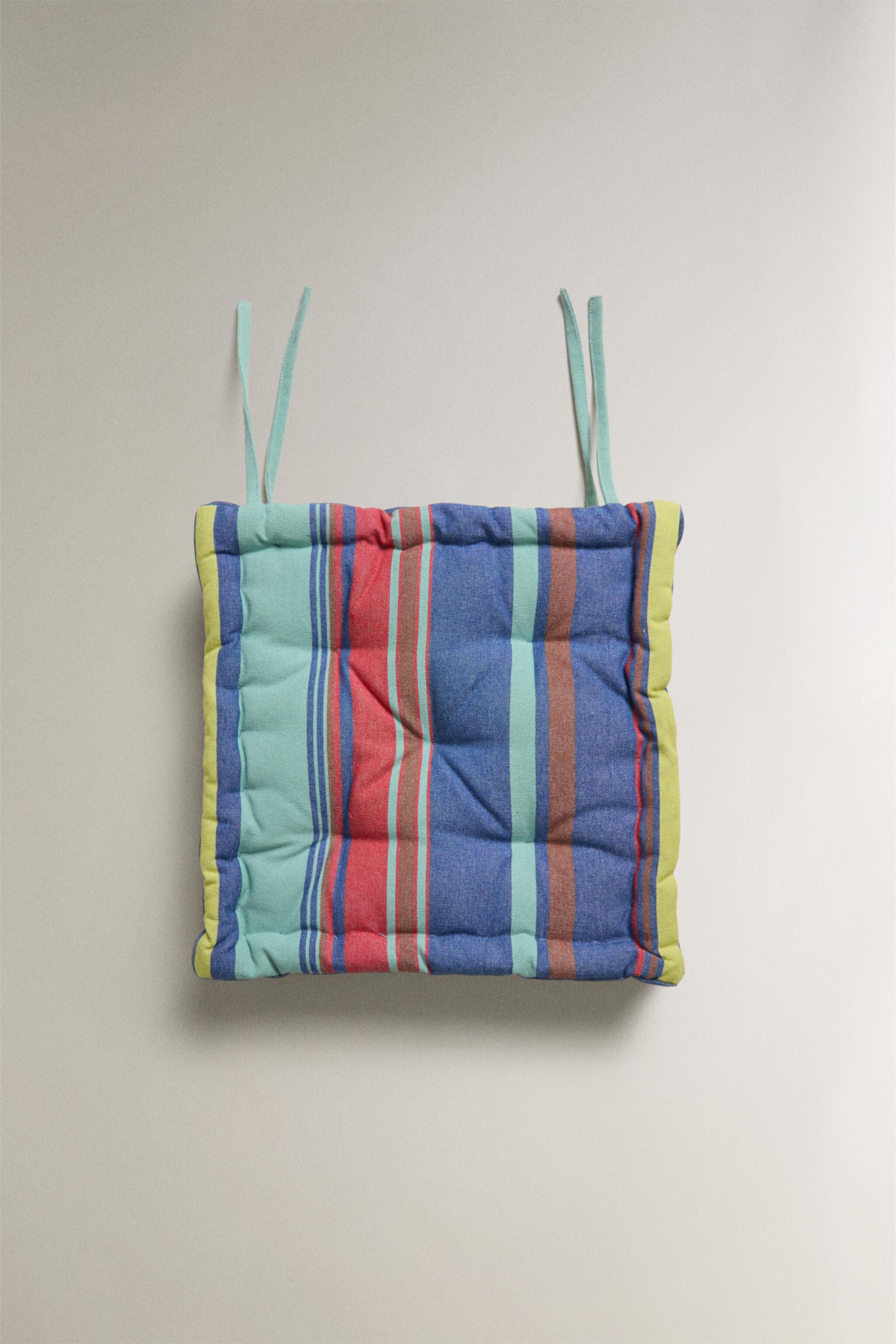 STRIPED SEAT CUSHION x COLLAGERIE Zarahome