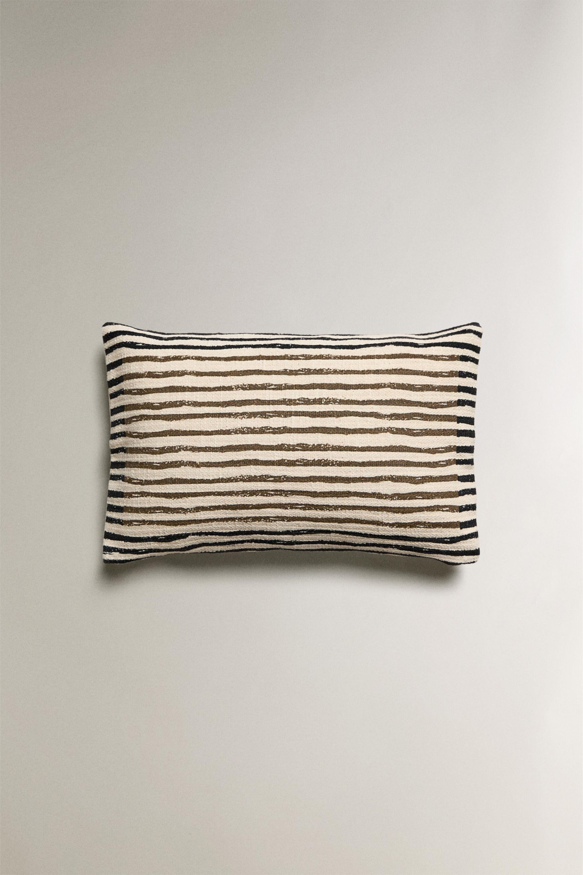 STRIPED THROW PILLOW COVER Zara Home