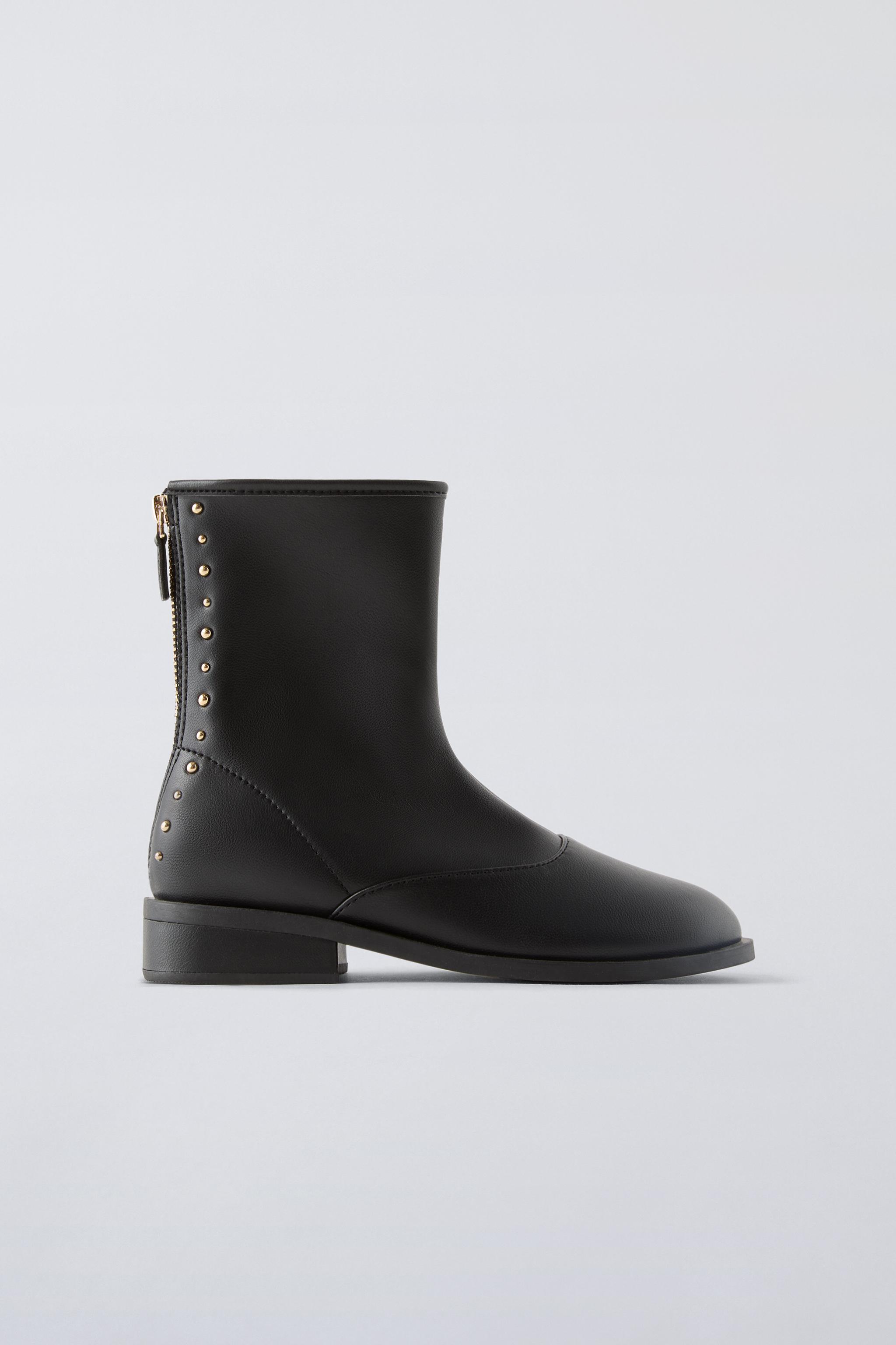 STUDDED ANKLE BOOTS ZARA - ZARA KIDS