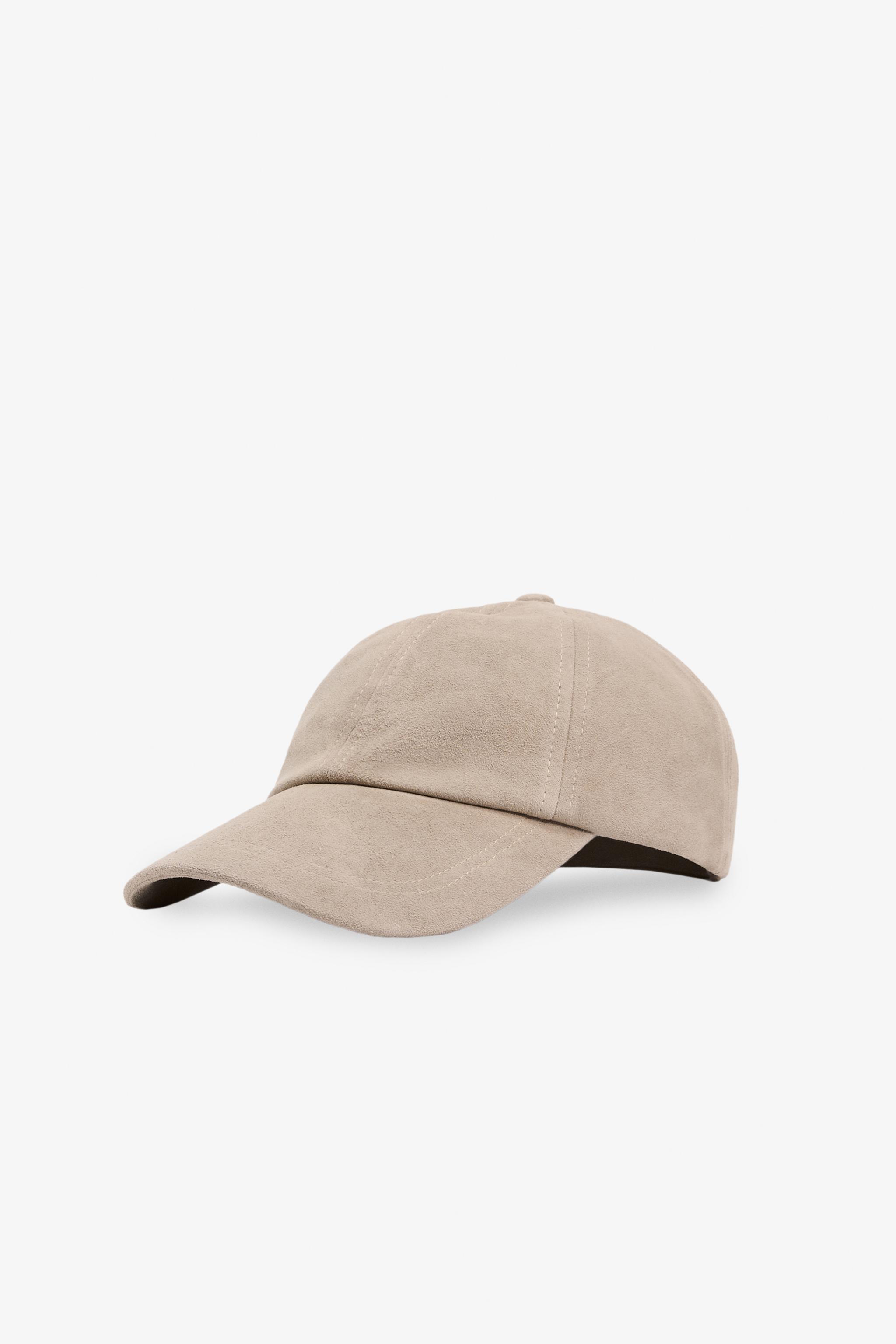 Бейсболка ZARA SUEDE LEATHER CAP ZARA