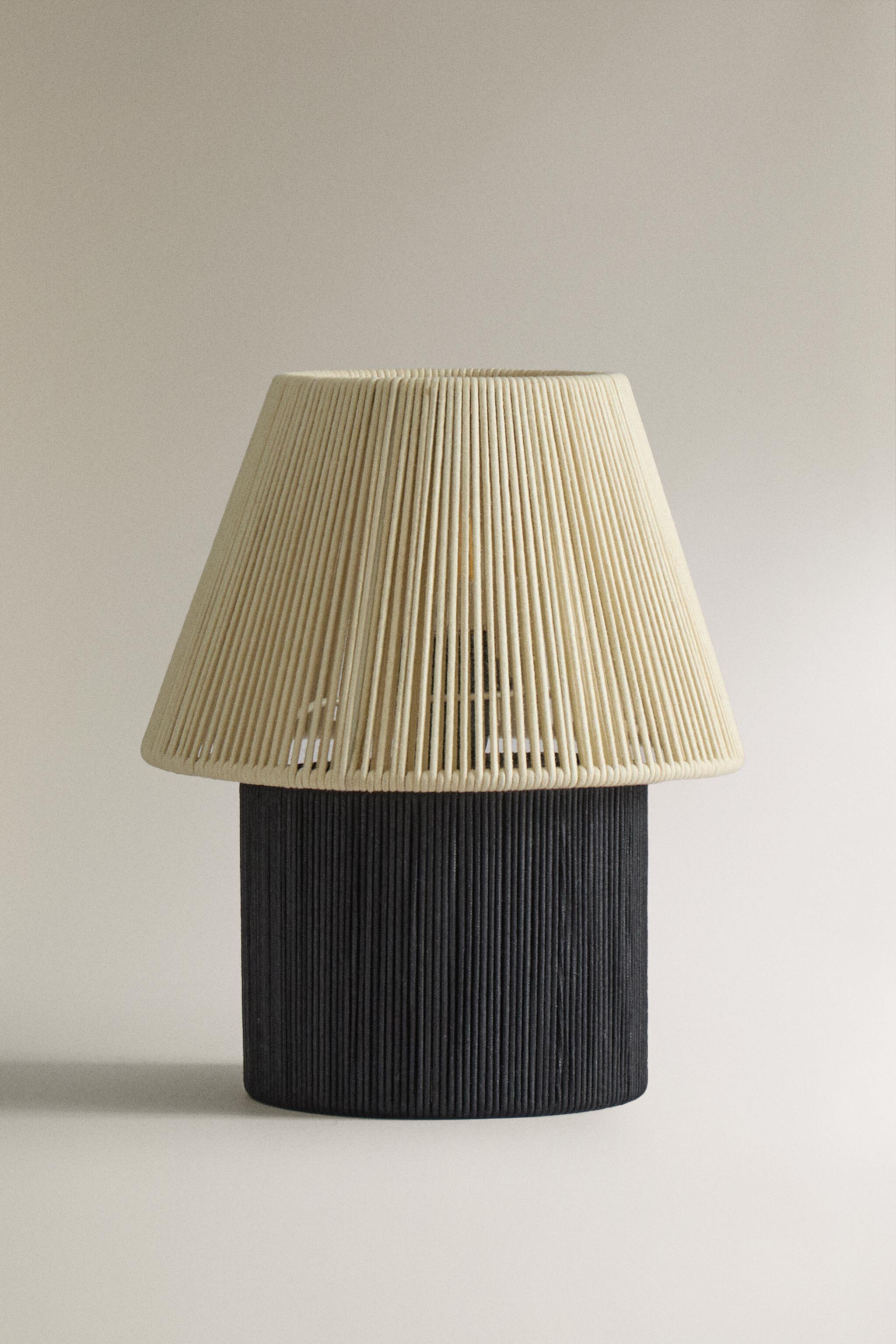 TABLE LAMP WITH CORD SHADE x COLLAGERIE Zara Home