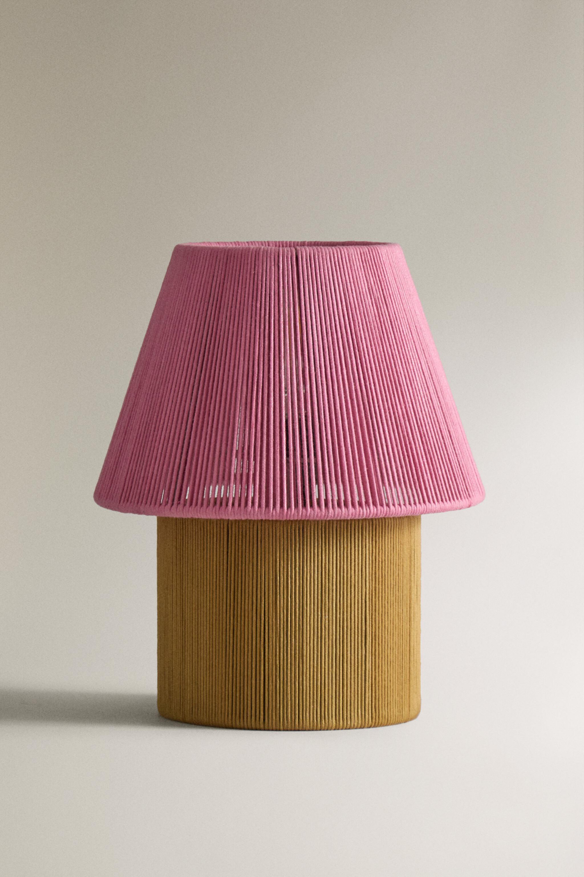 TABLE LAMP WITH CORD SHADE x COLLAGERIE Zara Home