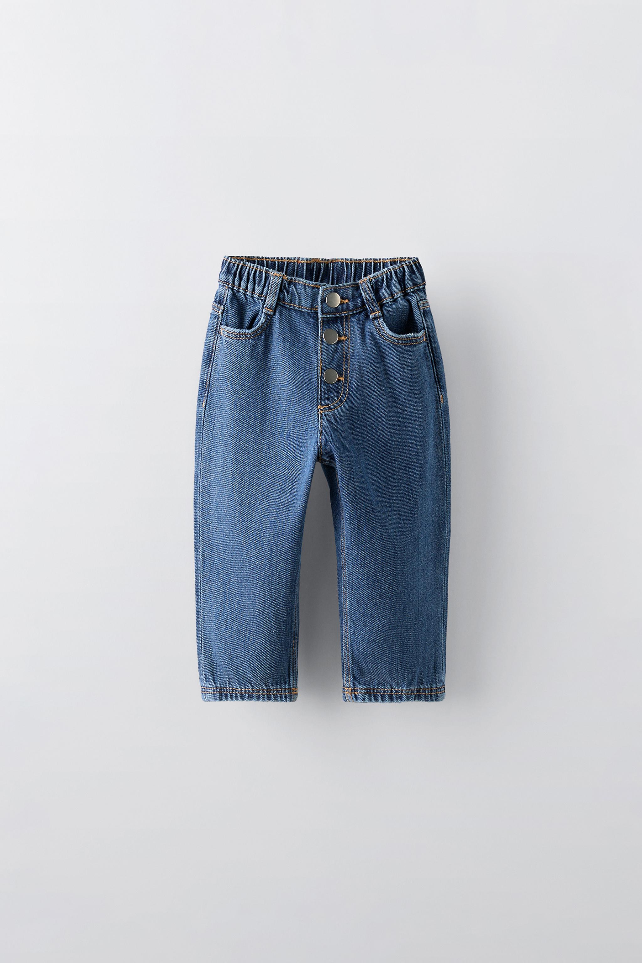  Джинсы ZARA TAPERED BUTTON JEANS ZARA