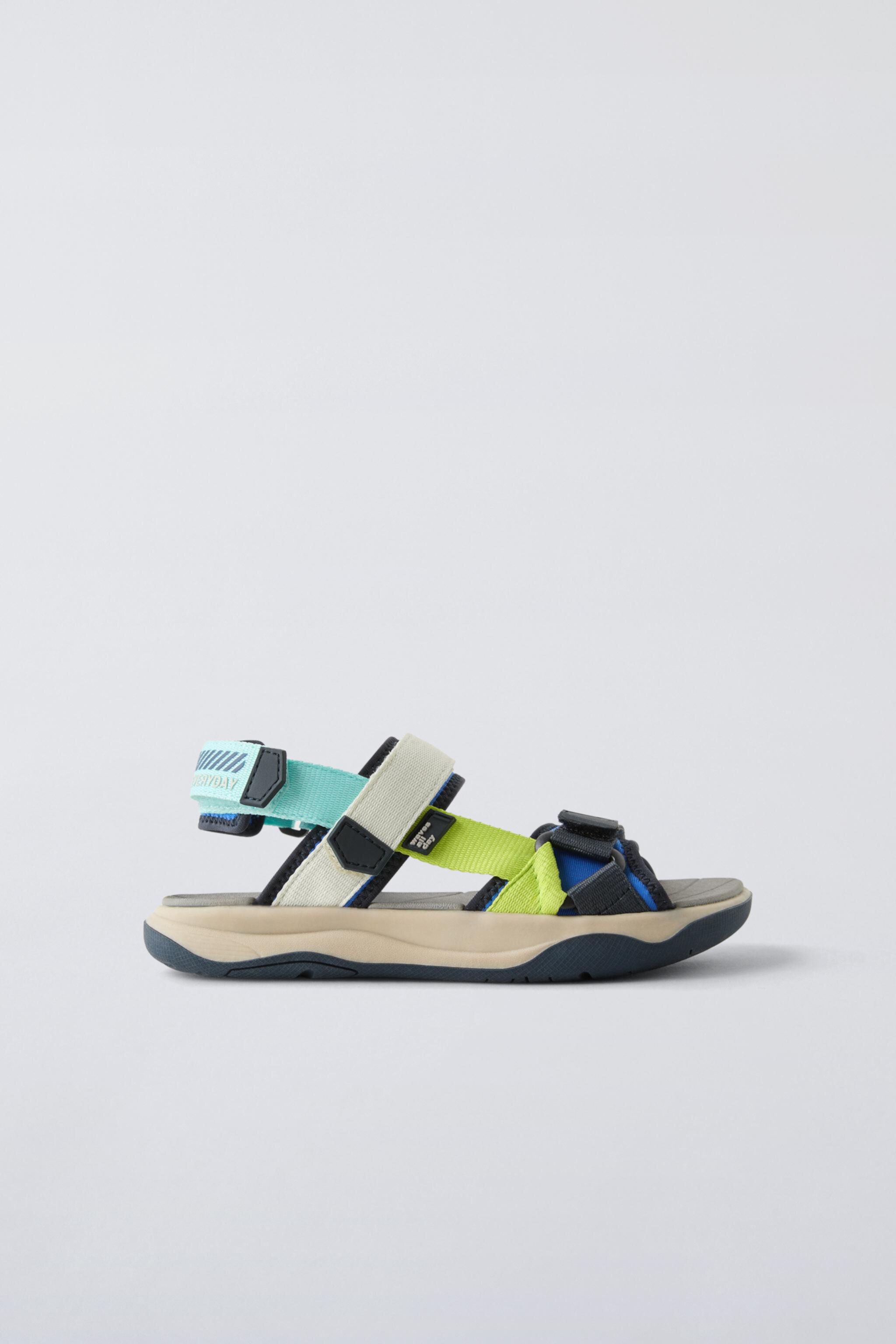  Сандалии ZARA TECHNICAL SANDALS WITH STRAPS ZARA