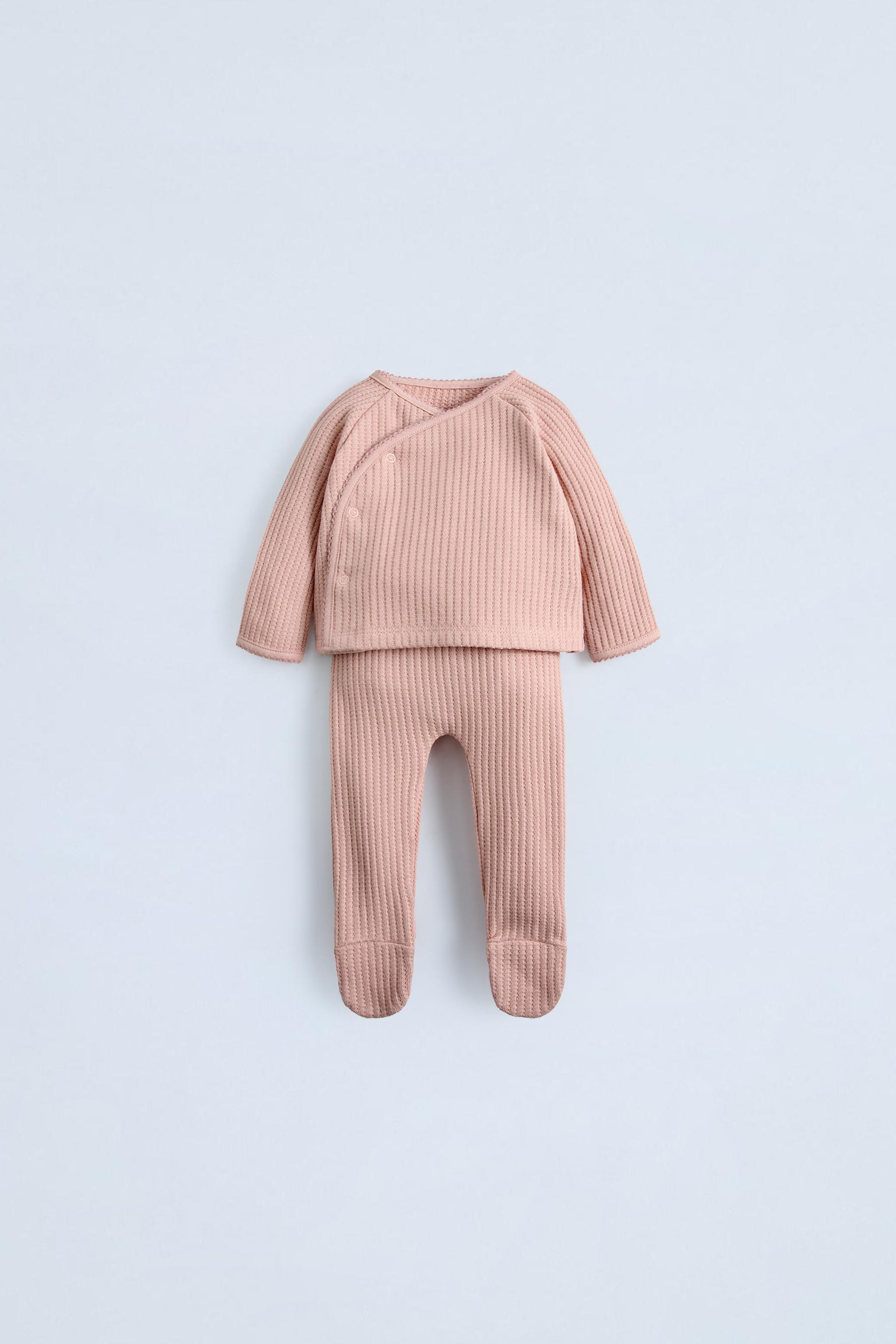 TEXTURED WEAVE STITCHED TRIM MATCHING SET ZARA - ZARA KIDS