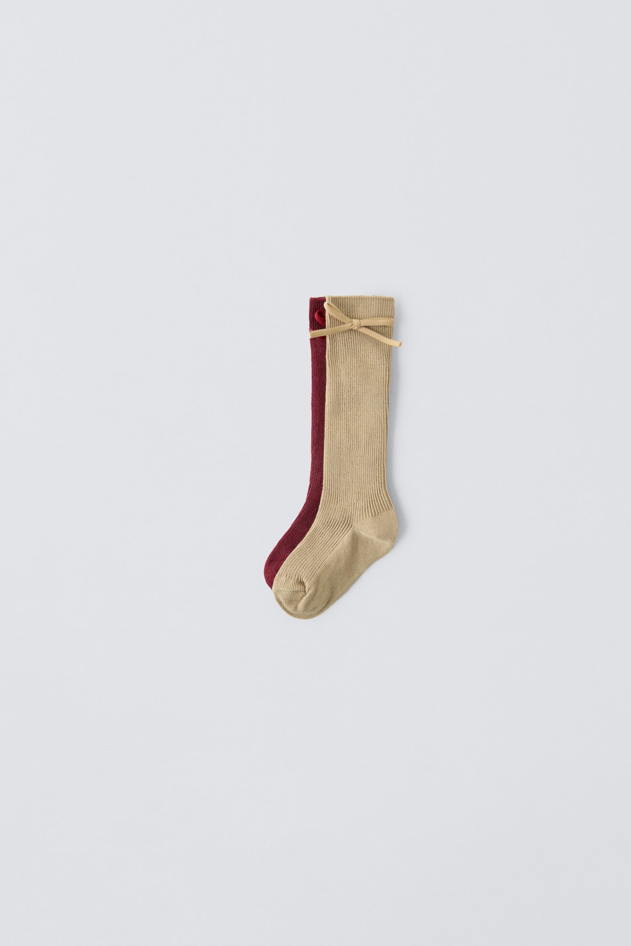 TWO-PACK OF HIGH BOW SOCKS Zara