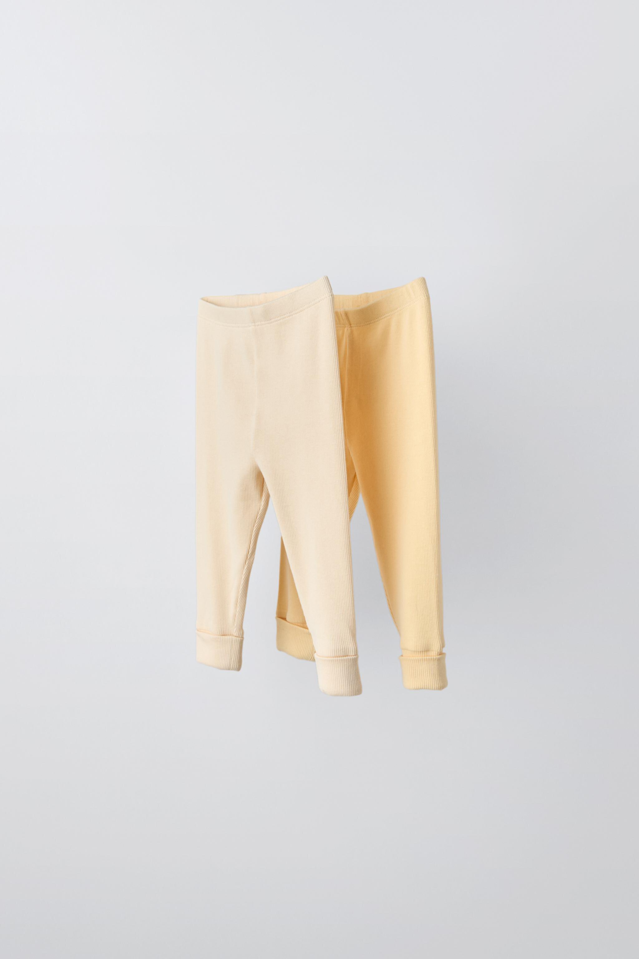 TWO-PACK OF RIBBED LEGGINGS ZARA KIDS