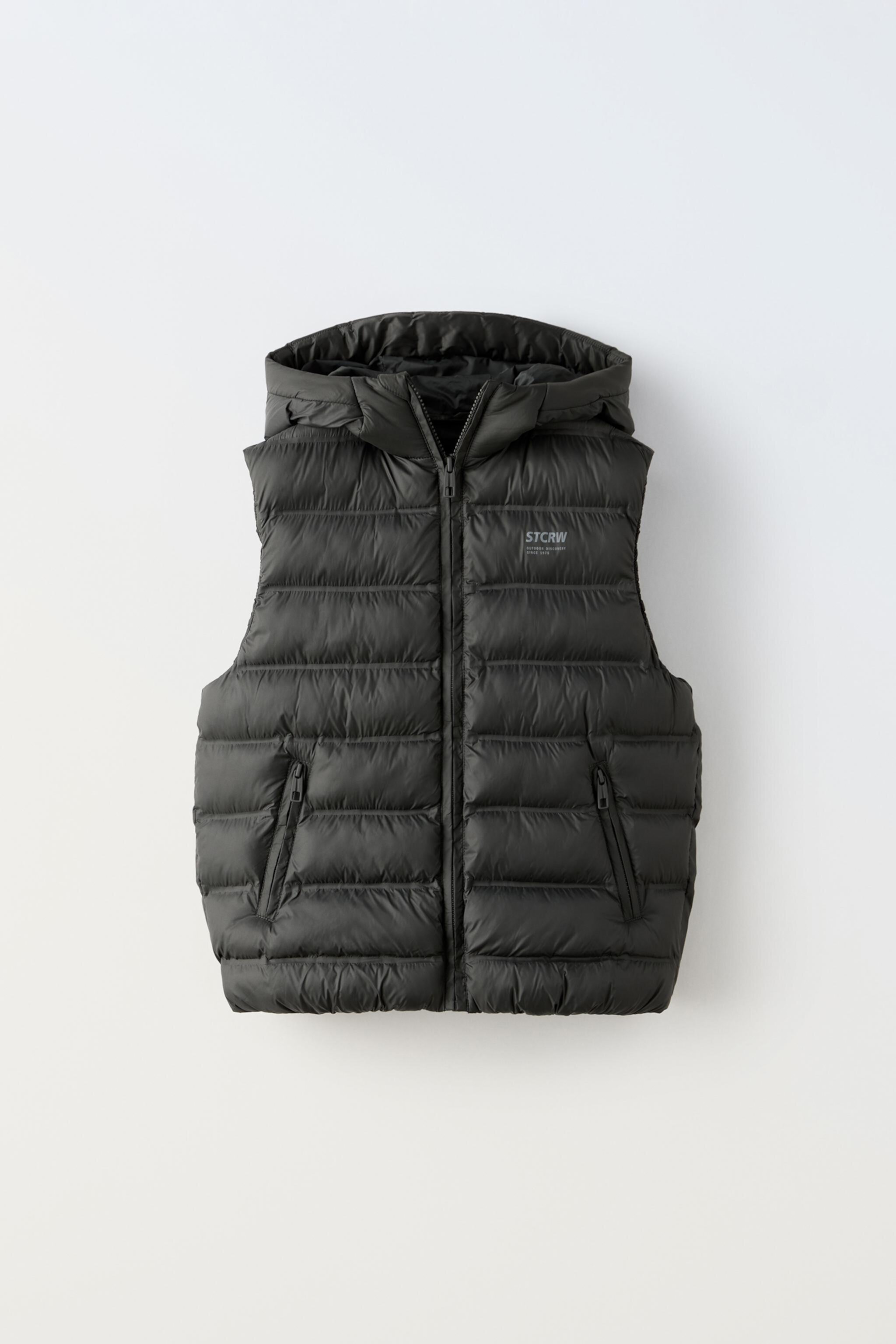 ULTRALIGHT HOODED VEST ZARA KIDS