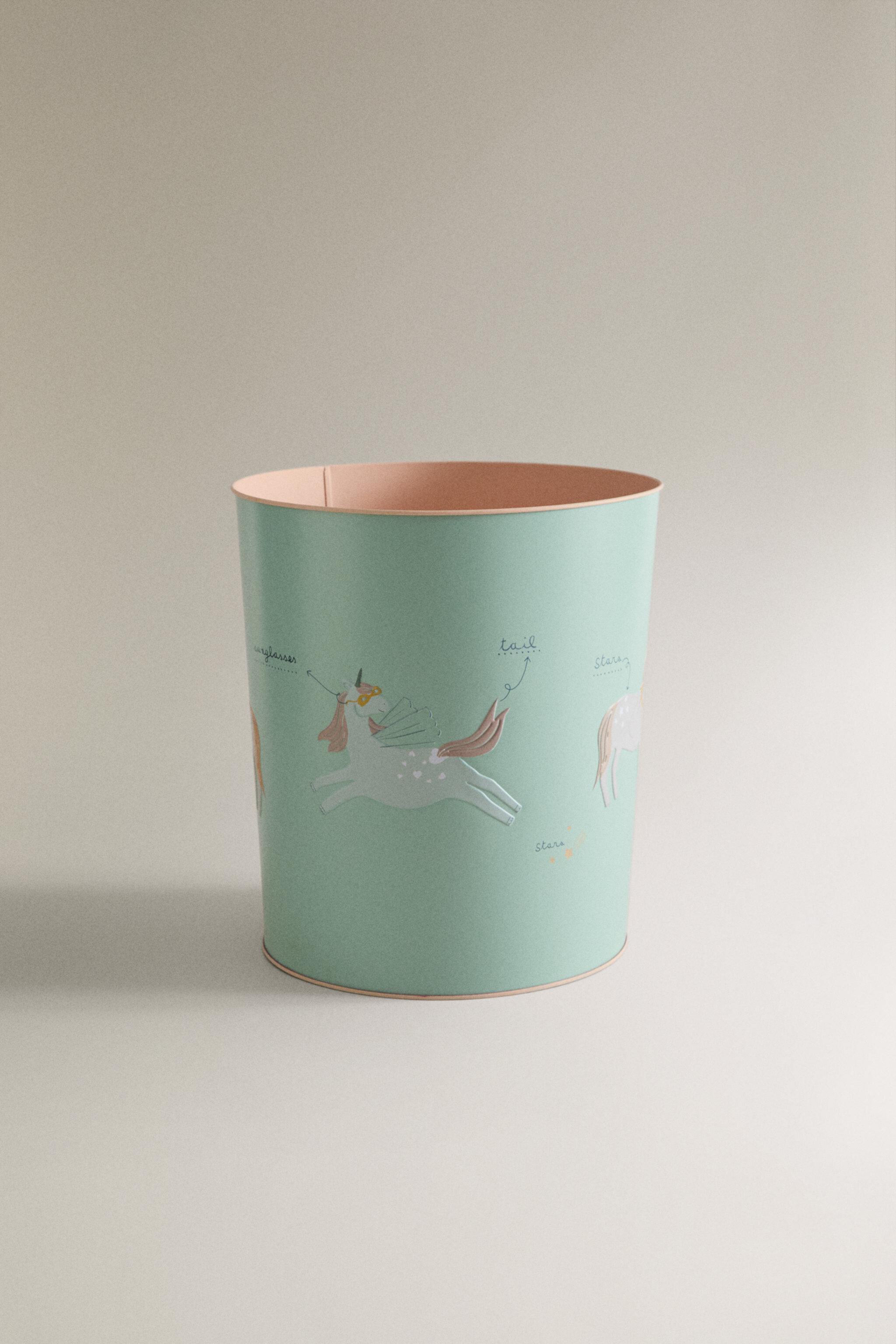 Unicorns children's desk garbage can Zara Home