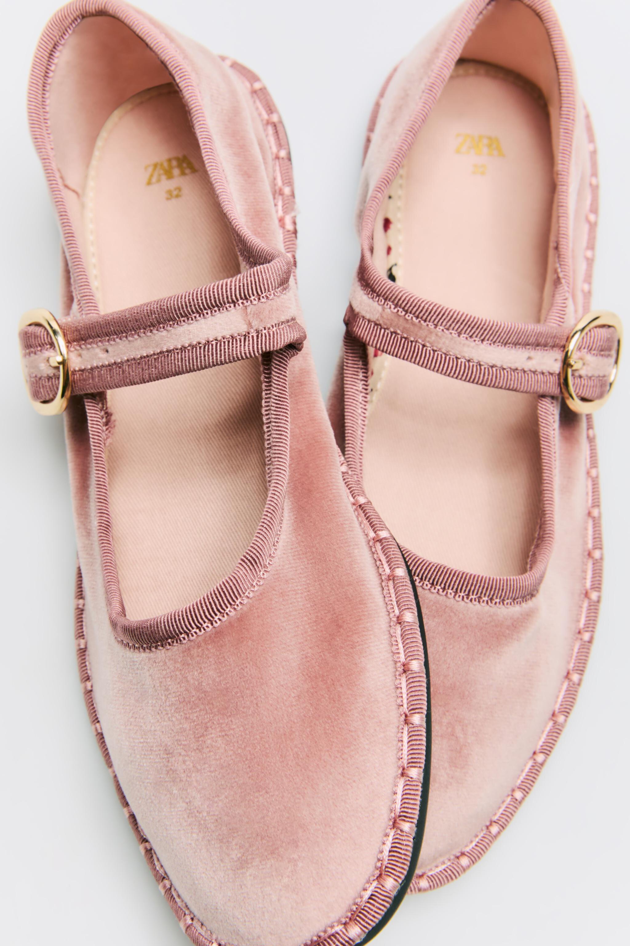 VELVET BALLET FLATS ZARA - ZARA KIDS