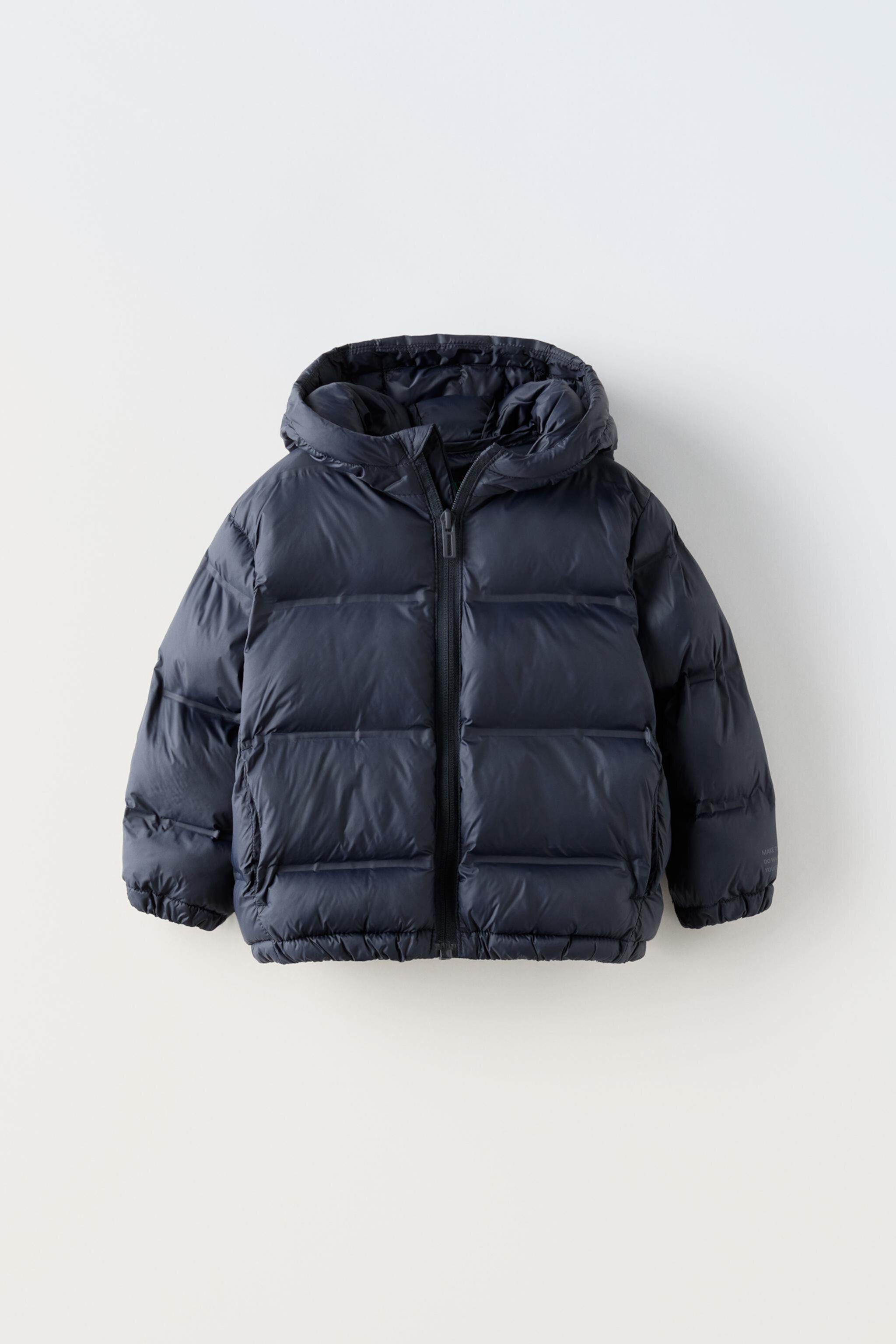  Пуховик Zara HOODED QUILTED JACKET ZARA