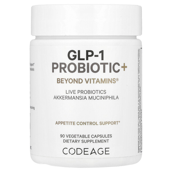 GLP-1 Probiotic+, 90 Vegetable Capsules (Растительные капсулы) Codeage