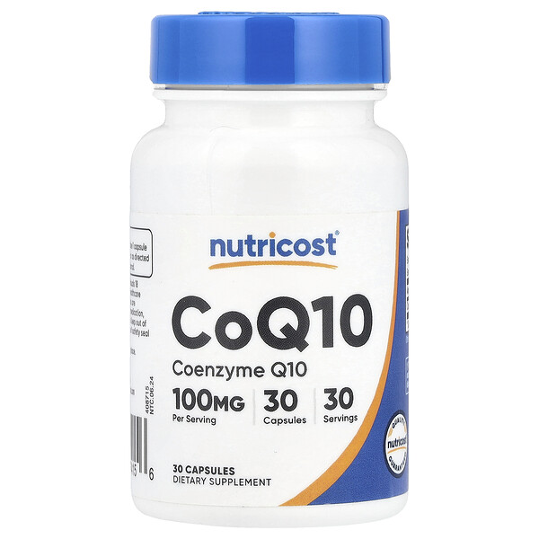 CoQ10, 100 mg, 30 Capsules Nutricost