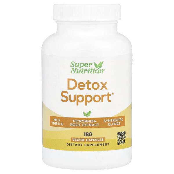 Detox Support, 180 Veggie Capsules (Капсулы на растительной основе) Super Nutrition