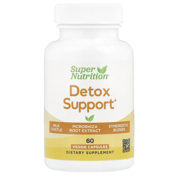 Detox Support, 60 Veggie Capsules (Капсулы на растительной основе) Super Nutrition