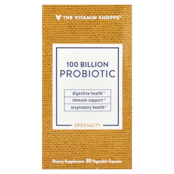 Probiotic, 100 Billion CFU, 30 Vegetable Capsules (Растительные капсулы) The Vitamin Shoppe