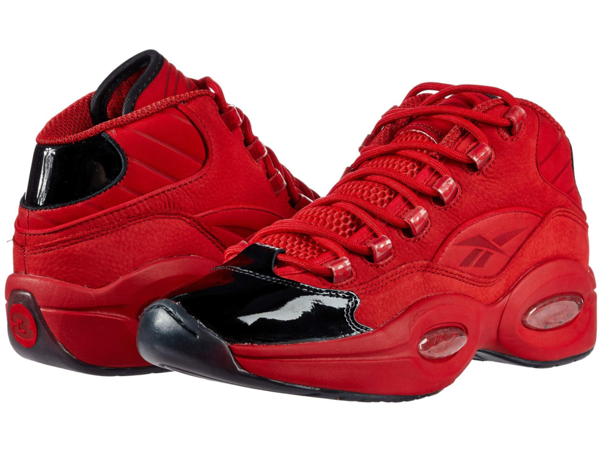 Кроссовки Reebok Question Mid с отделкой на носке и голенище, из замши и текстиля Reebok