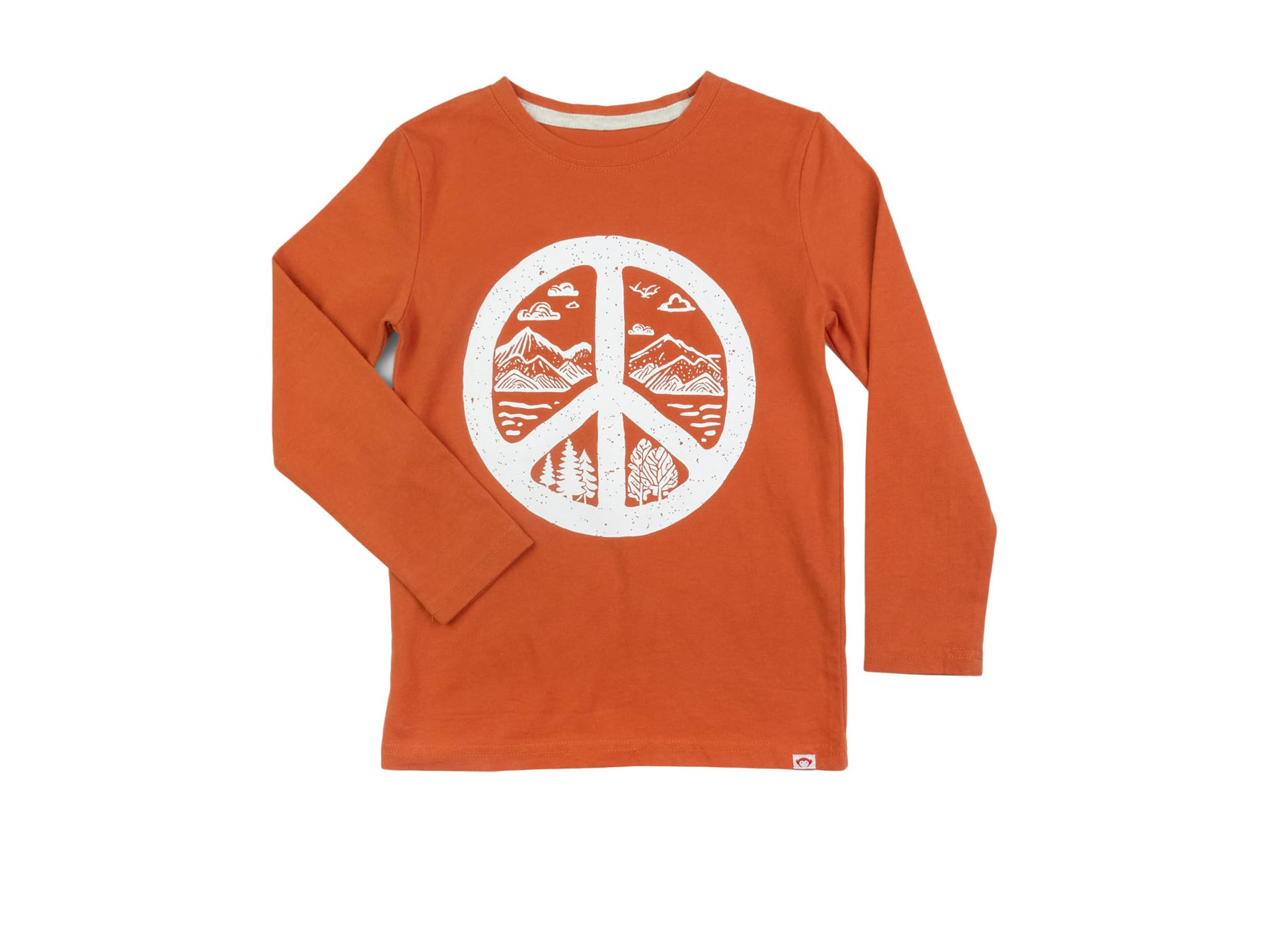 Детские футболки Appaman Graphic Long Sleeve Tee-Peace On Earth Appaman