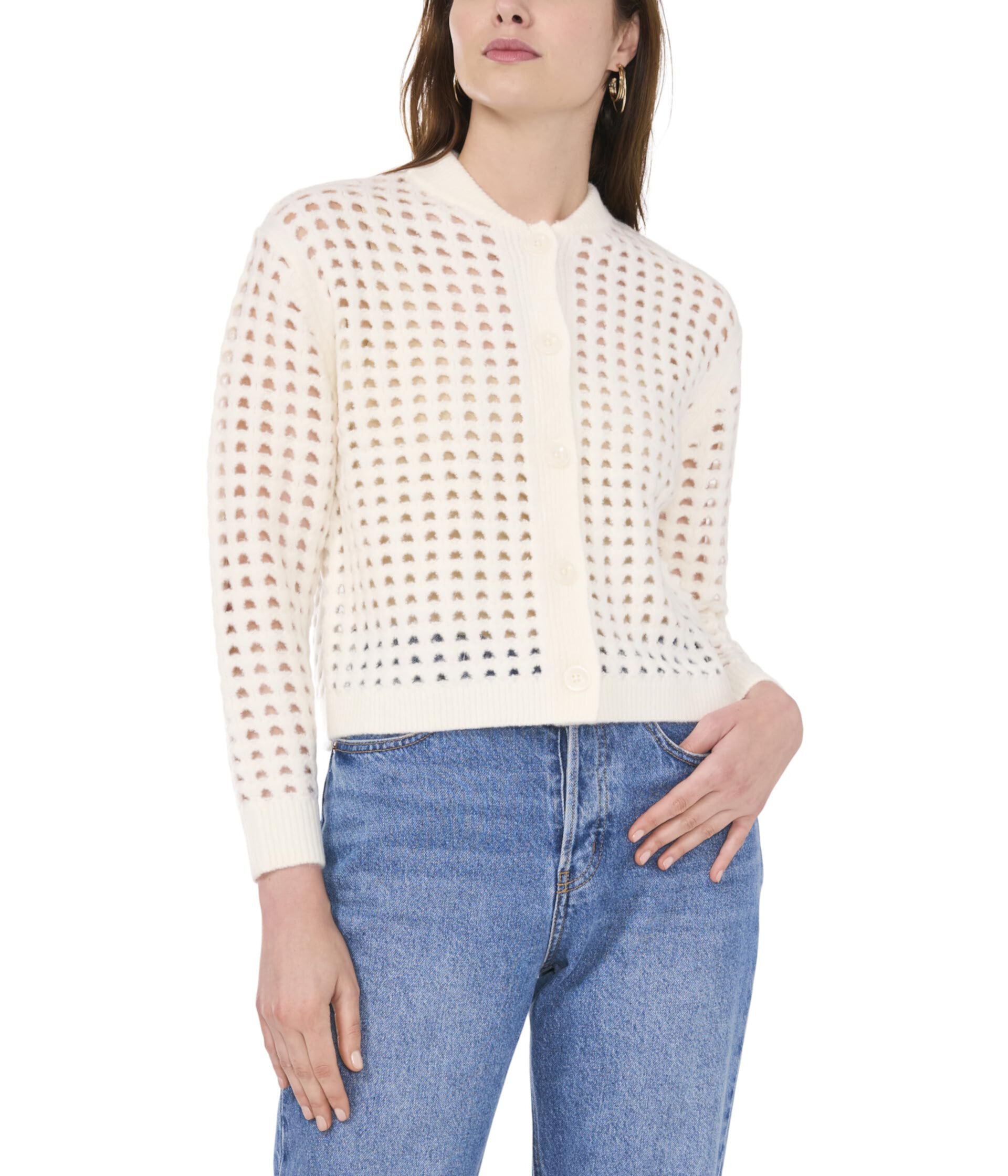 Женский Свитер Vince Camuto Pointelle Long Sleeve Vince Camuto