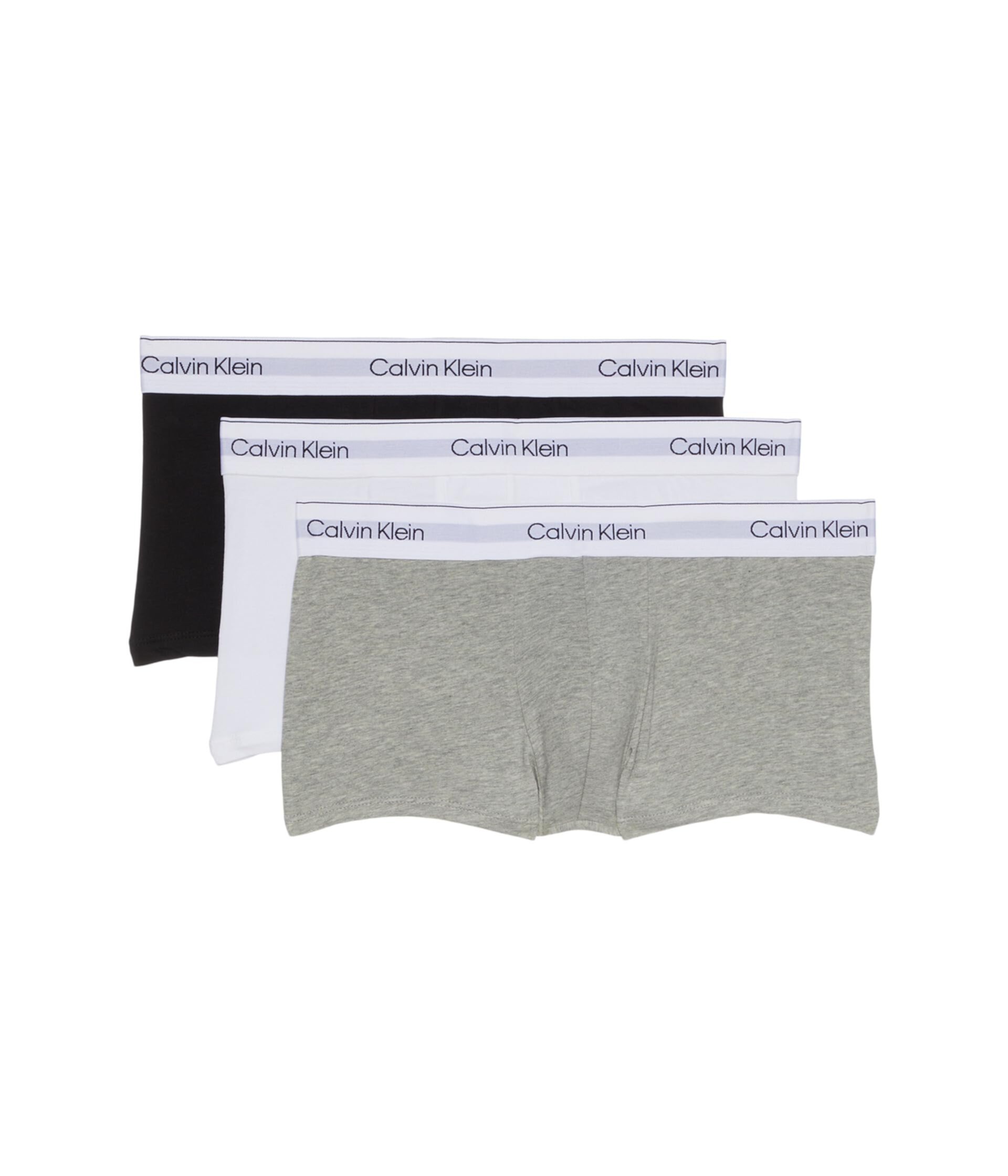 Modern Cotton Stretch Low Rise Trunk 3-Pack Calvin Klein