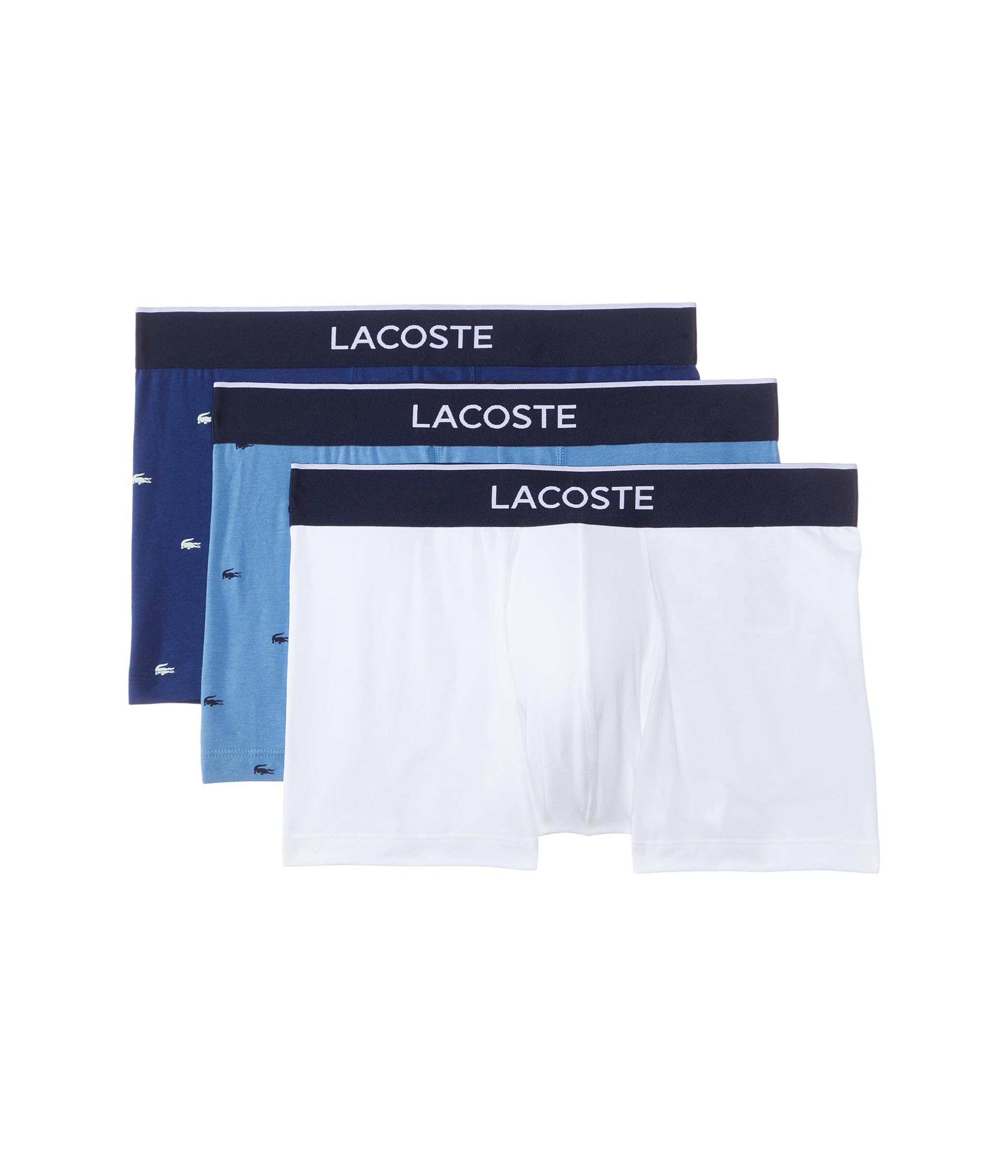 Мужские Трусы Lacoste 3 Pk Regular Fit Black Based Taping Lacoste