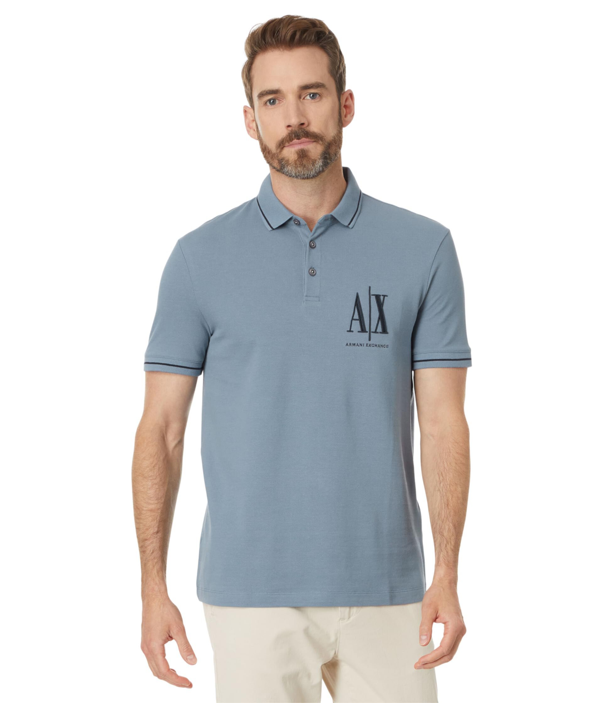 Мужская Поло рубашка AX ARMANI EXCHANGE Icon Polo AX ARMANI EXCHANGE