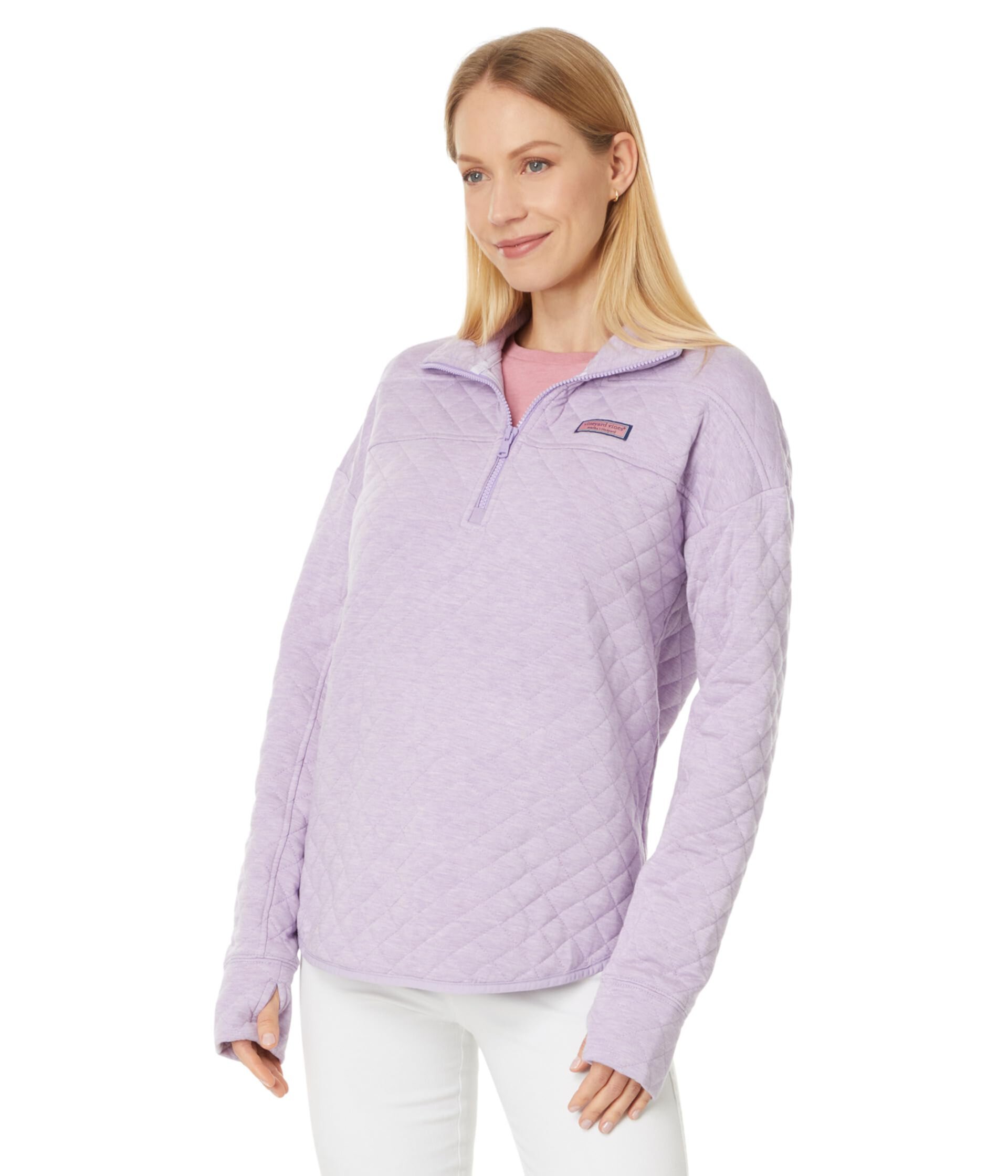 Пуловер Vineyard Vines из теплого Dreamcloth® с молнией в стиле стёжка DC Shep Shirt Vineyard Vines