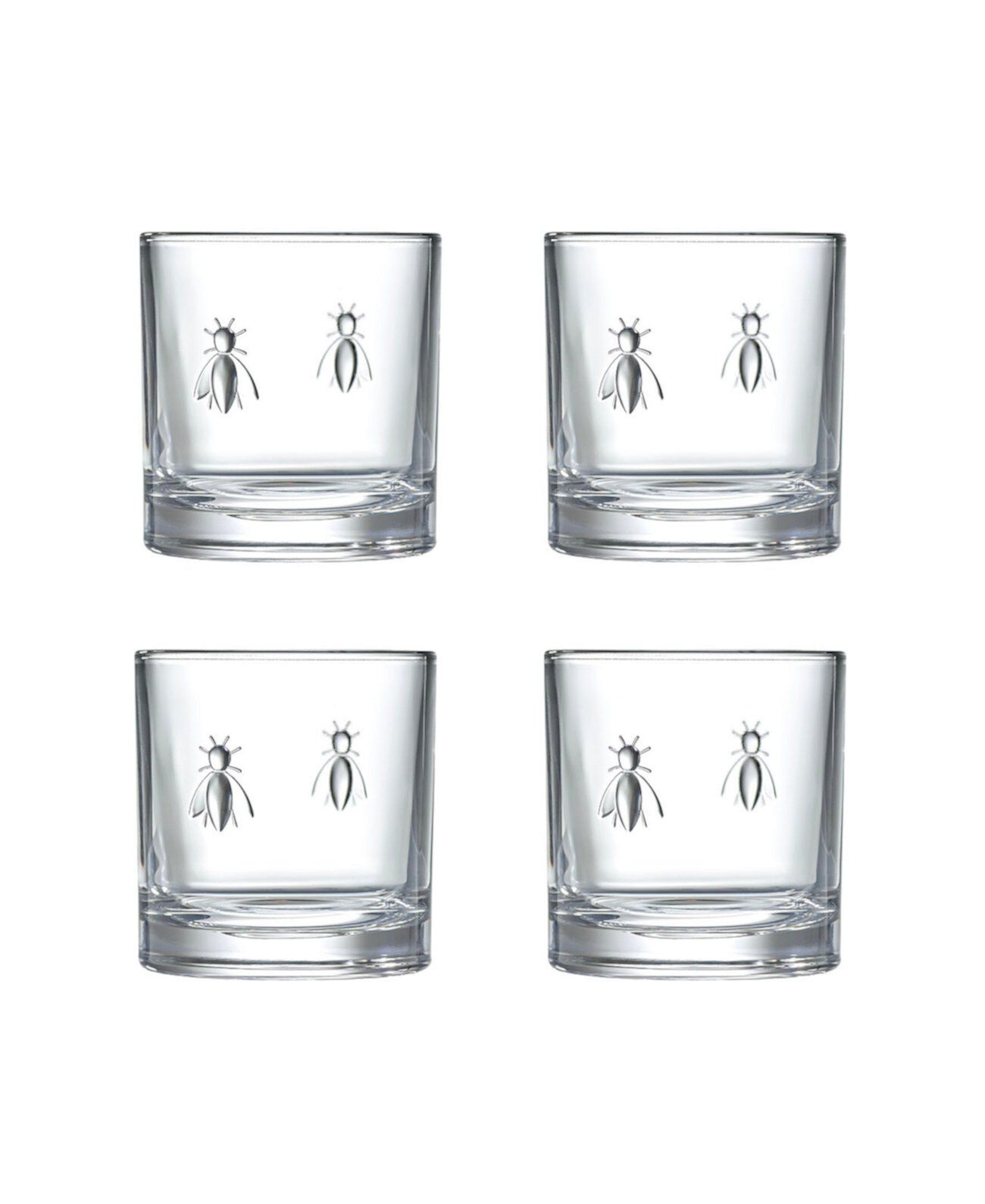 Napoleon Bee Whiskey Glasses, Set of 4 La Rochère