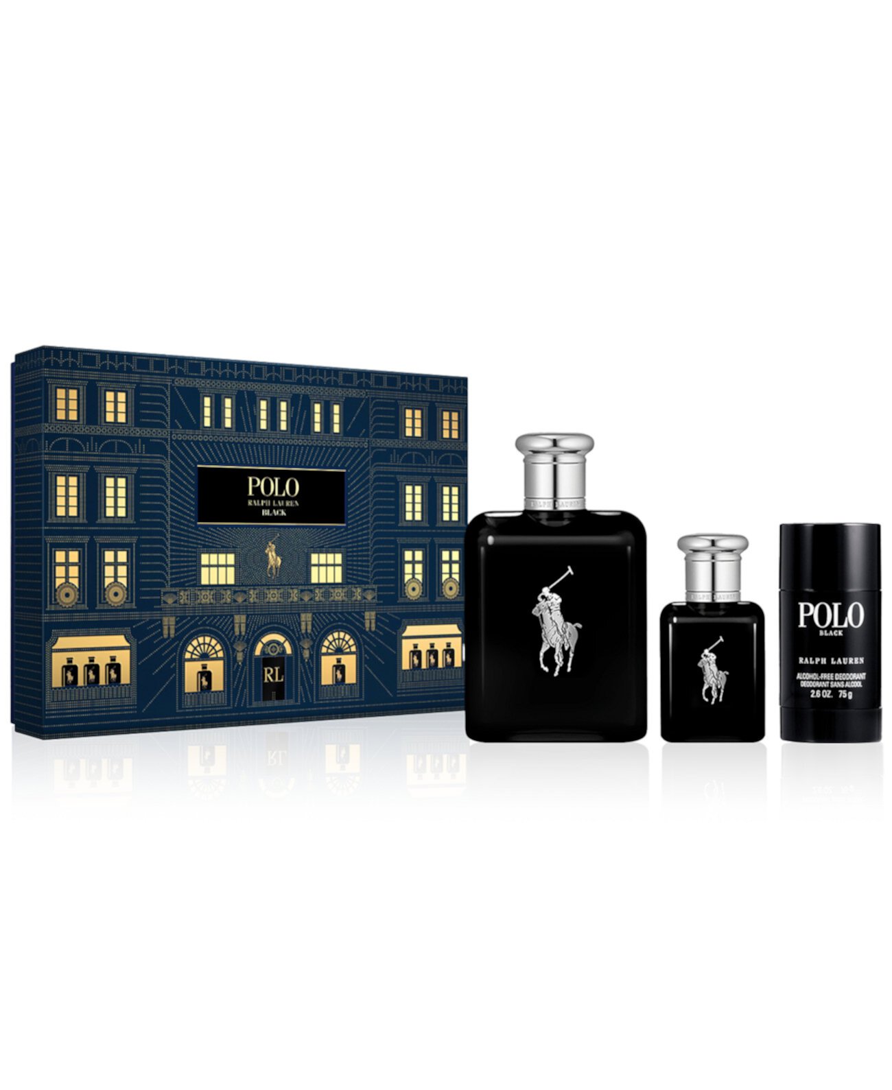 Men's 3-Pc. Polo Black Eau de Toilette Gift Set Ralph Lauren