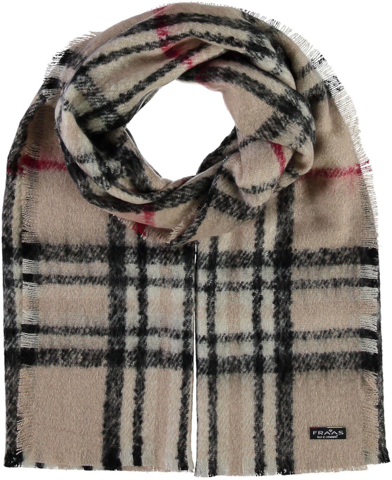 Длинный шарф FRAAS Plaid Boucle Wrap FRAAS