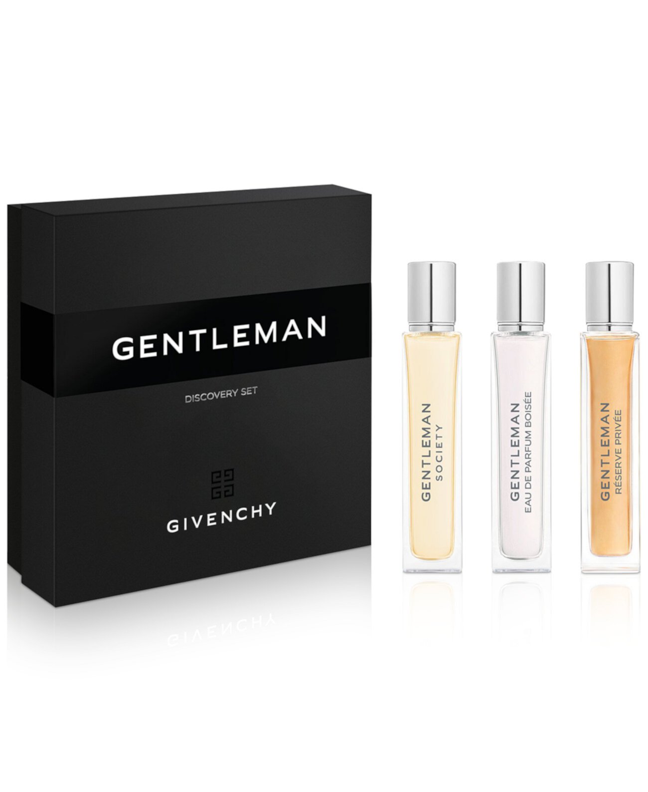 Набор мини-спреев для мужчин Eau de Parfum: Gentleman Society, Gentleman Boisée, Gentleman Réserve Privée, 3 по 12 мл Givenchy