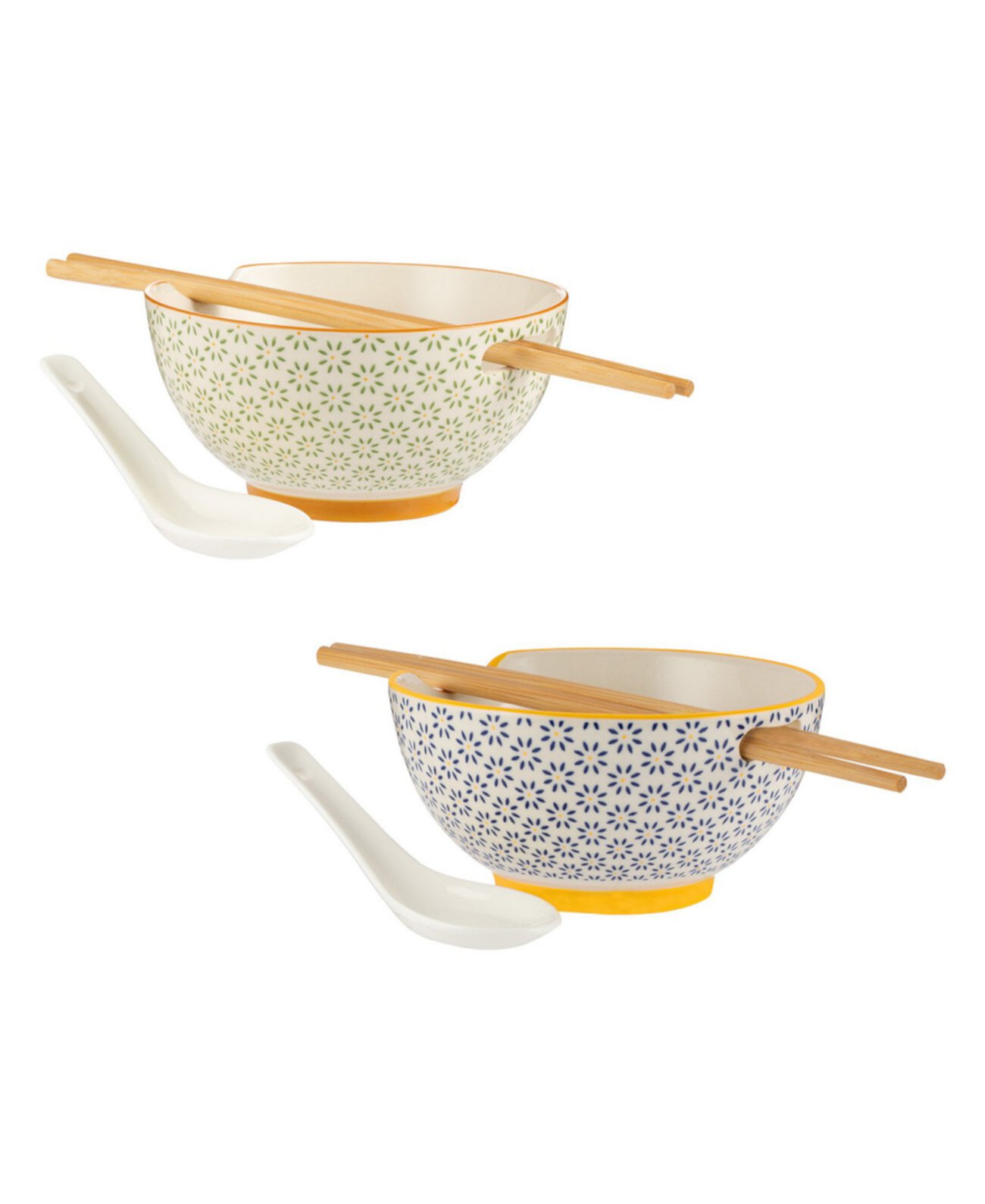 World Foods Set of 2 Rice Soup Bowls Typhoon