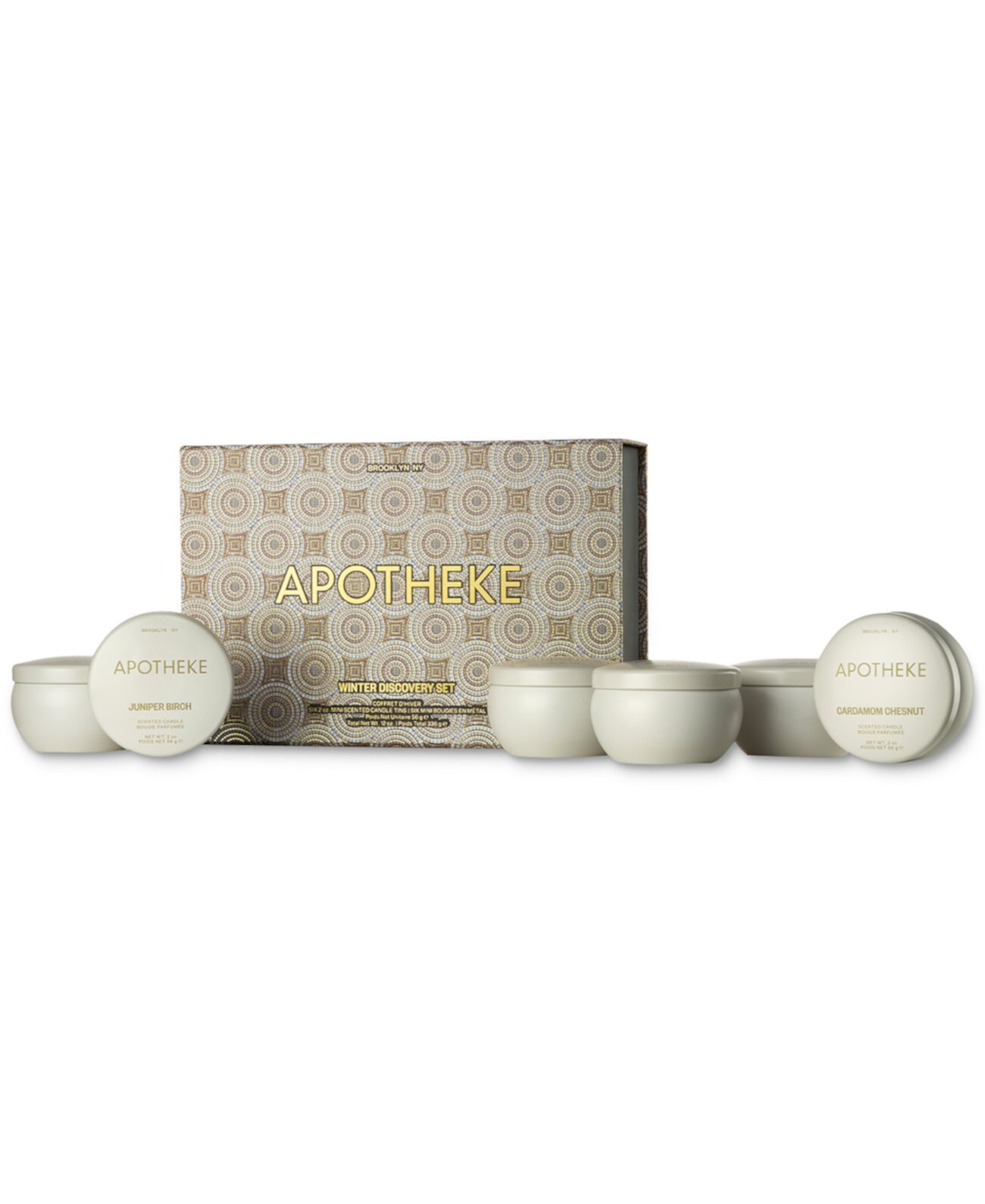 6-Pc. Winter Discovery Mini Scented Candles Gift Set APOTHEKE