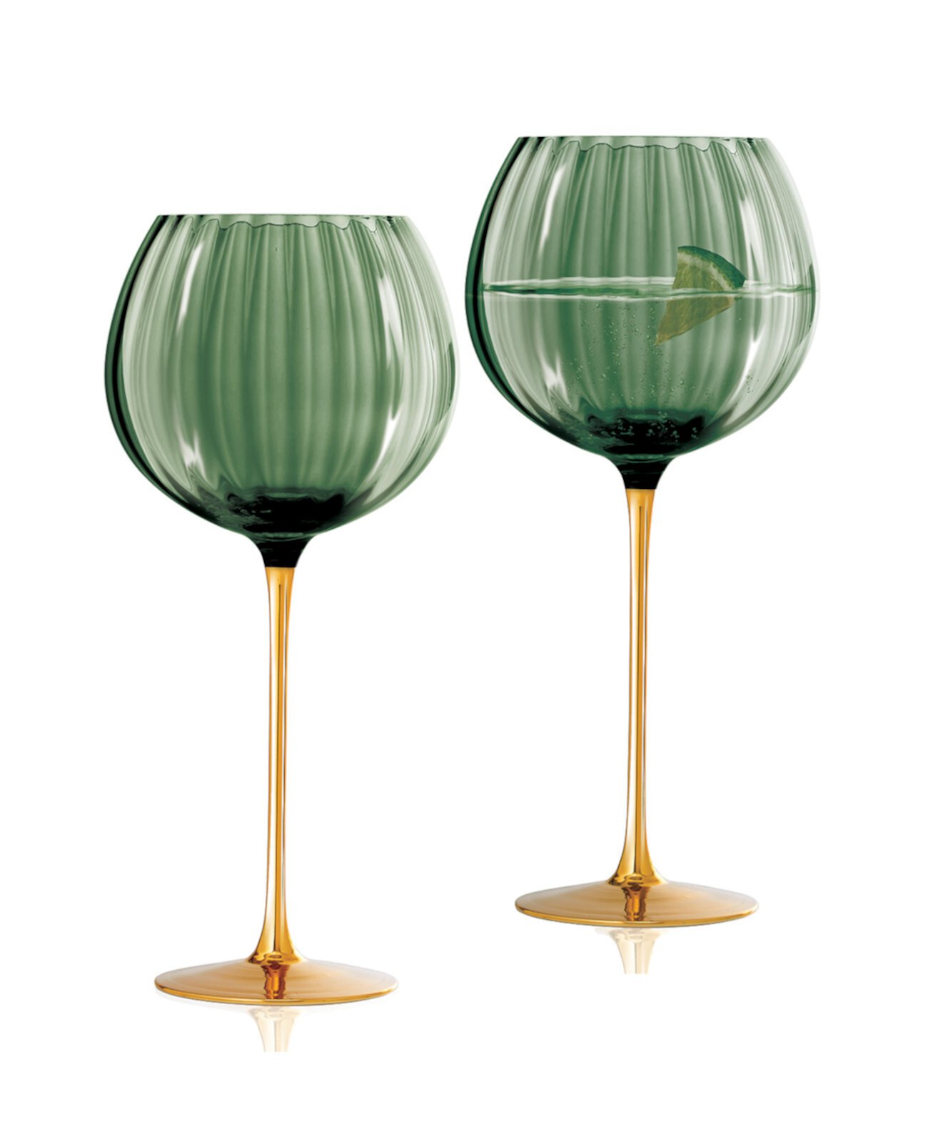 Posh Ballon Glasses, Set of 2 Qualia Glass