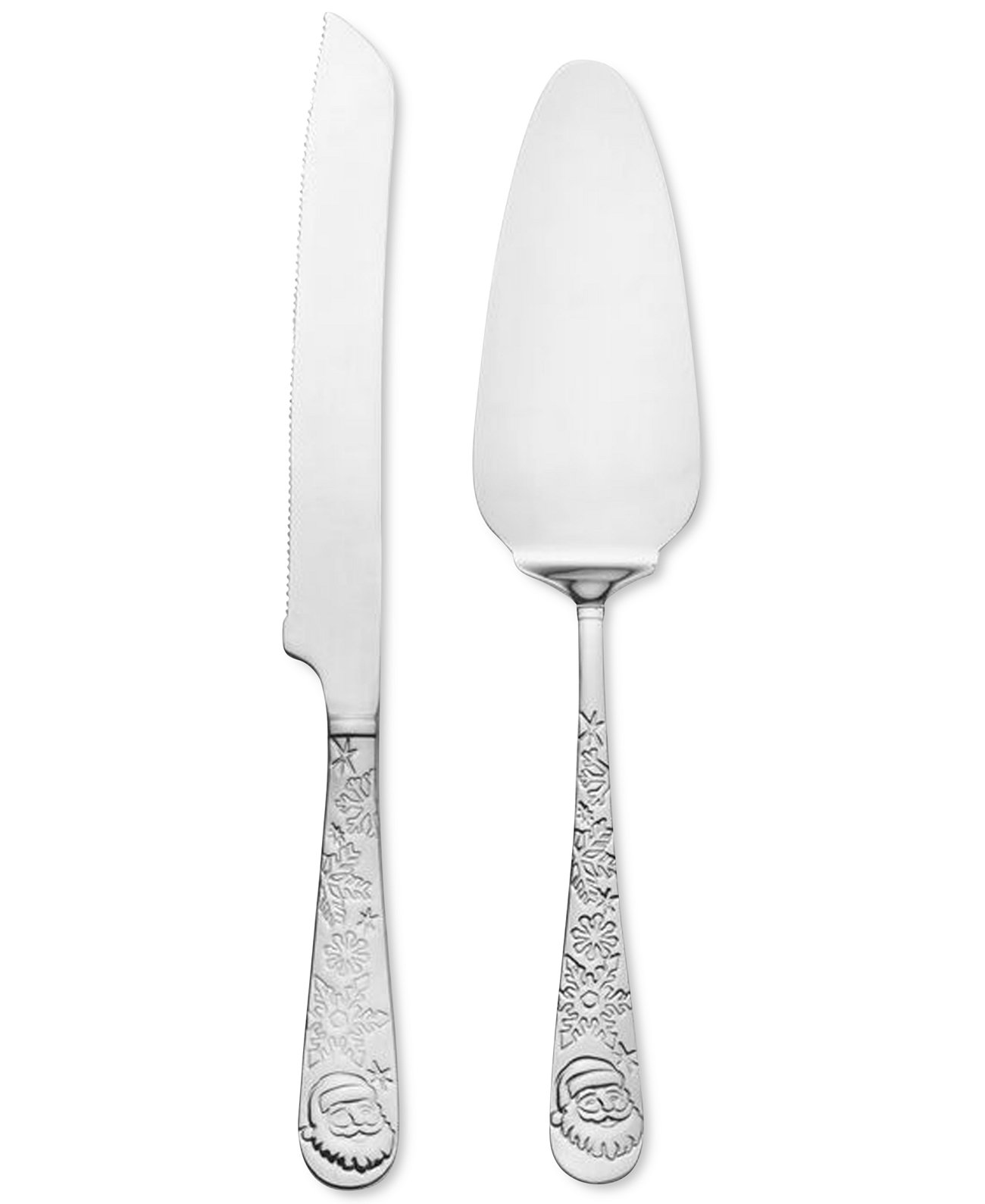 Stainless Steel Santa 2 Piece Dessert-Server Set Towle