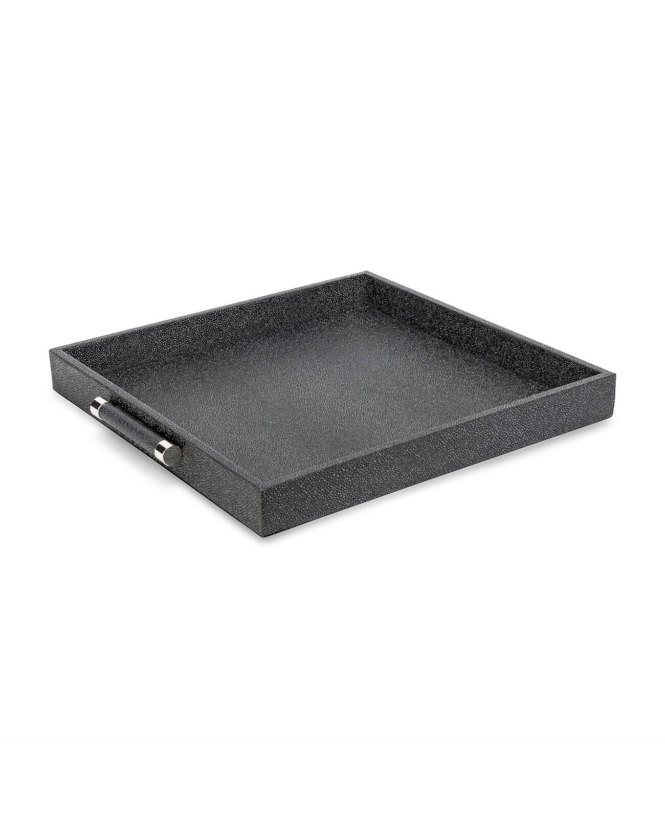 Black Shagreen Tray American Atelier