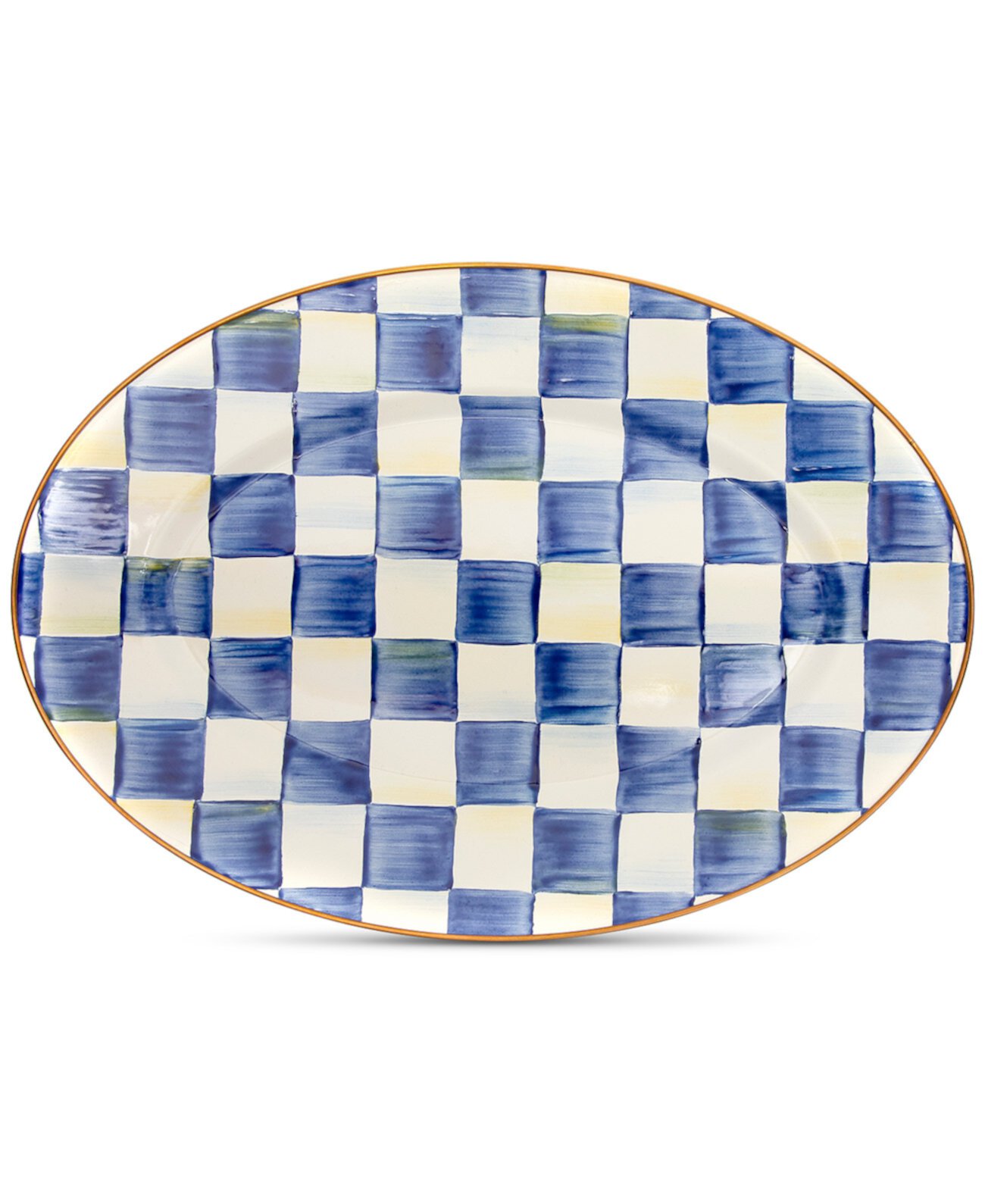 Mackenzie- Childs Royal Check Small Oval Platter MacKenzie-Childs