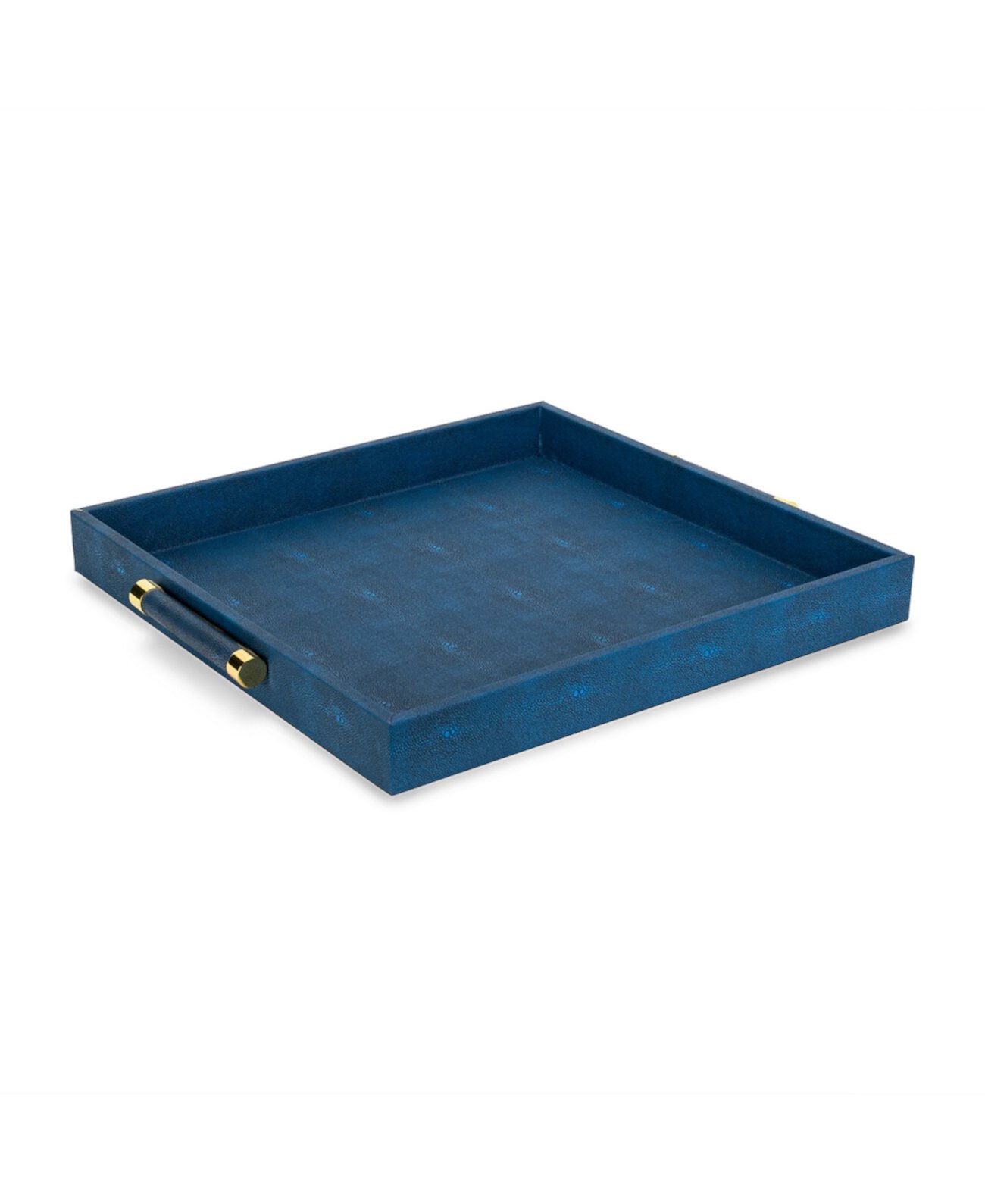 Navy Shagreen Tray American Atelier