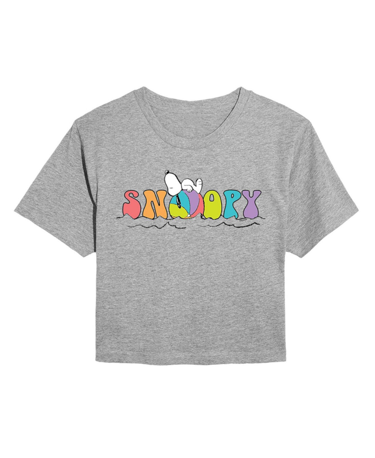 Детская Футболка Hybrid Apparel Trendy Juniors Peanuts Snoopy Beach Cropped Tee Hybrid Apparel