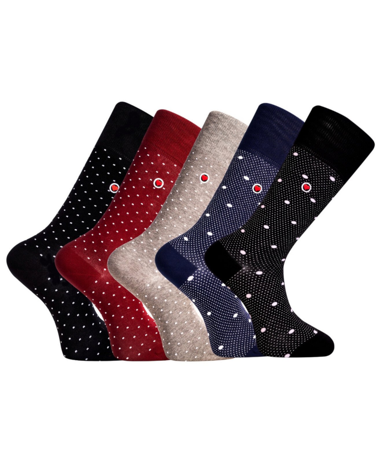 Мужские Носки Love Sock Company Роскошные Хлопковые Носки Средней Длины с Бесшовными Пальцами. Бизнес Набор Носок, Упаковка из 5 Штук Love Sock Company