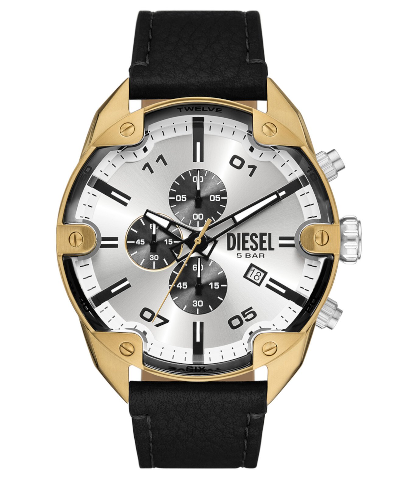 Смарт часы Diesel Men's Spiked Quartz Chronograph 49mm Diesel