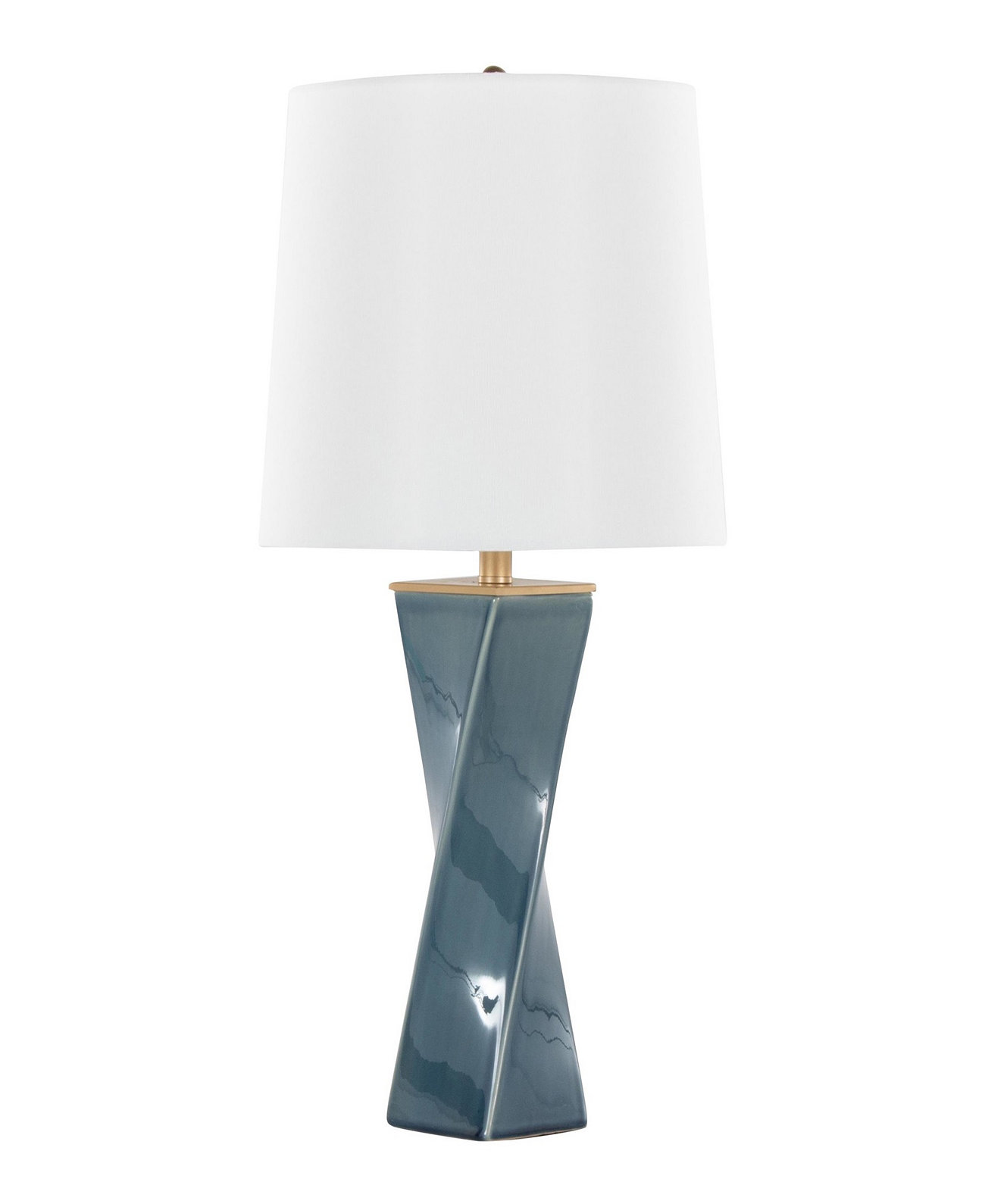 27" Ceramic Grandview Gallery Curvo Square Table Lamp Lumisource