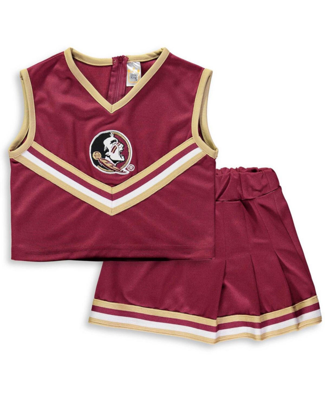 Двухкомпонентный набор для девочек Garnet Florida State Seminoles с вышивкой Little King Apparel