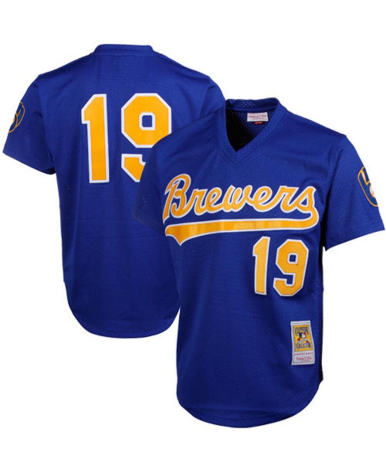 Мужское Джерси Mitchell & Ness Robin Yount Royal Milwaukee Brewers Cooperstown Mitchell & Ness