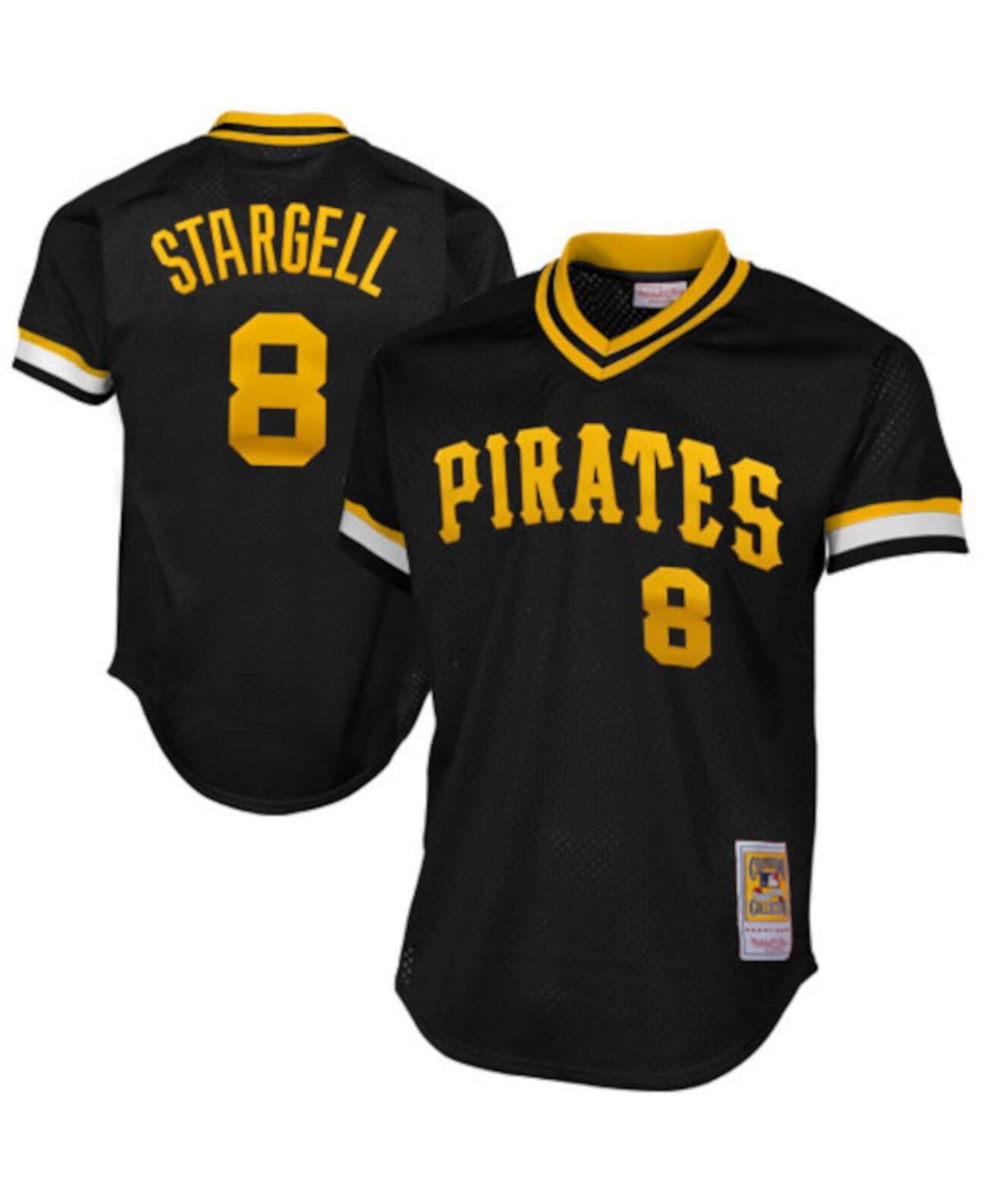 Мужское Джерси Mitchell & Ness Willie Stargell Черное Pittsburgh Pirates 1982 Mitchell & Ness