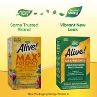 Alive! Max3 Potency Adult Complete Multivitamin - B-Vitamins -- 90 Tablets (Таблетки) Nature's Way