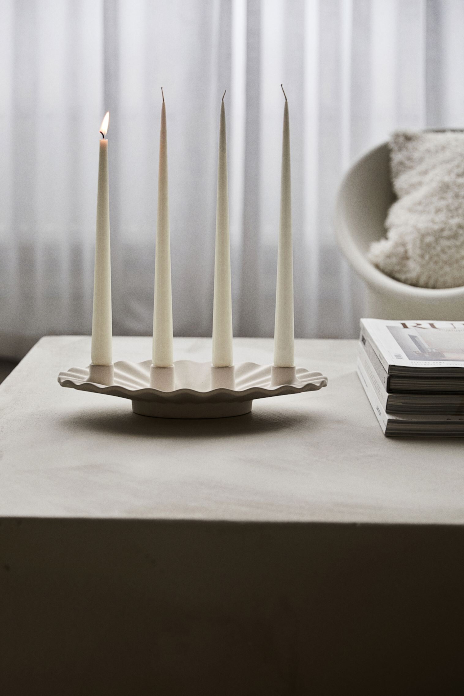 Stoneware Advent Candelabra H&M