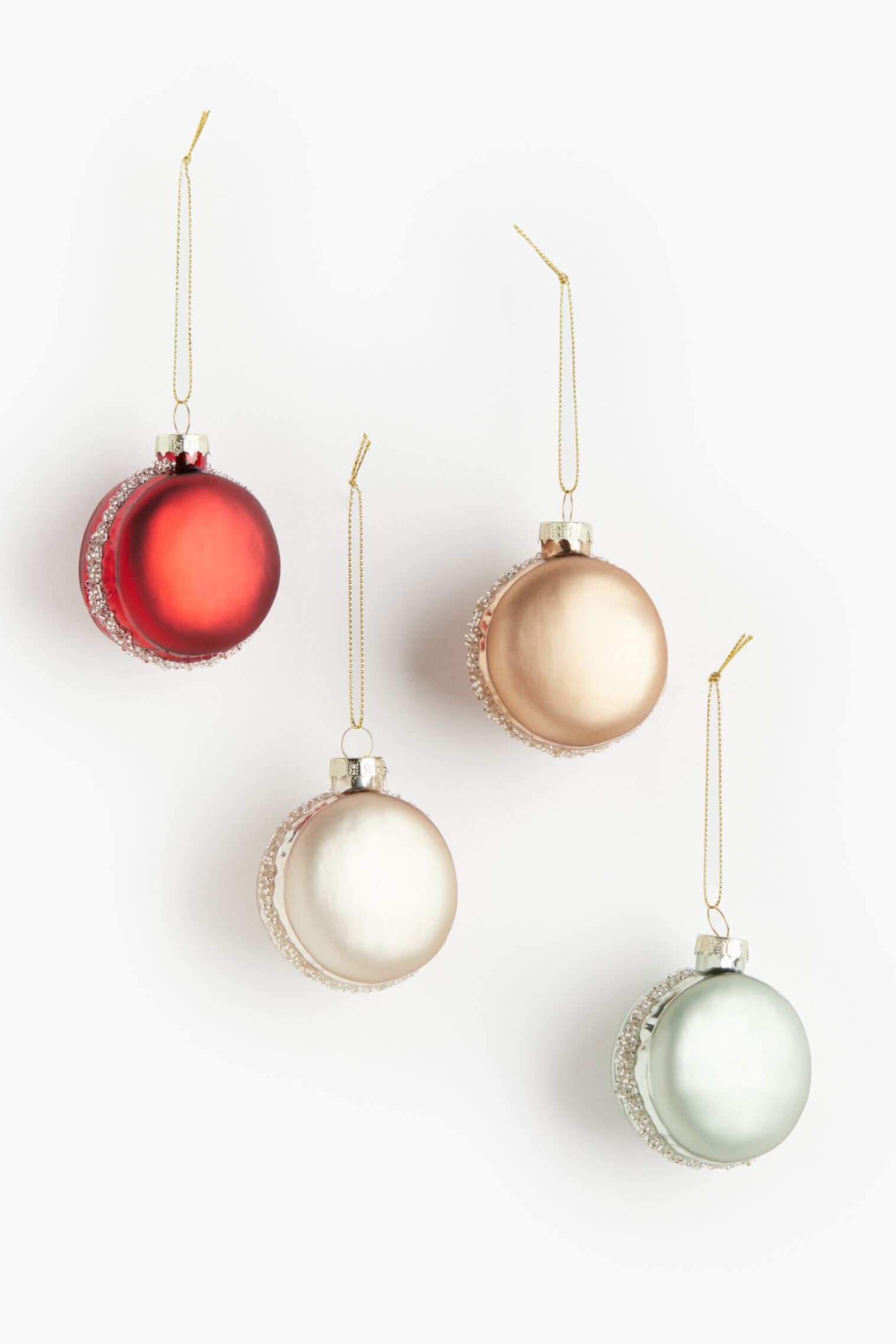 4-pack Macaron Christmas Ornaments H&M