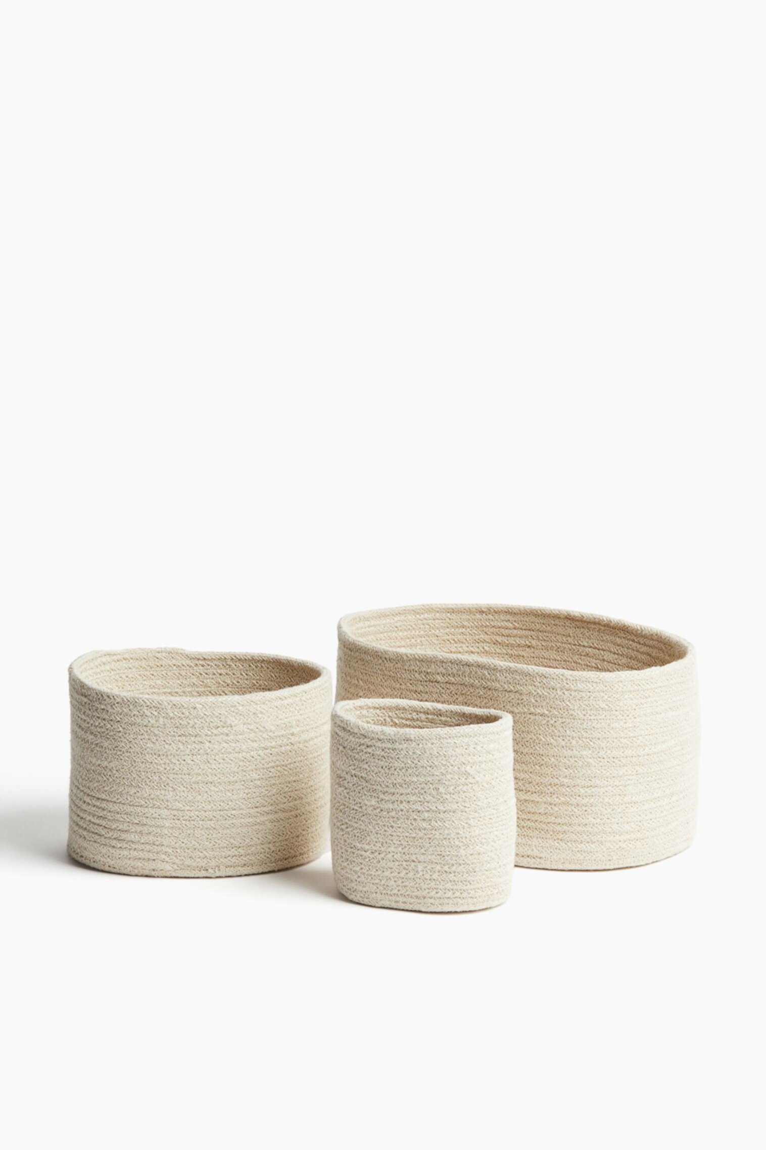 3-pack Straw Storage Baskets H&M